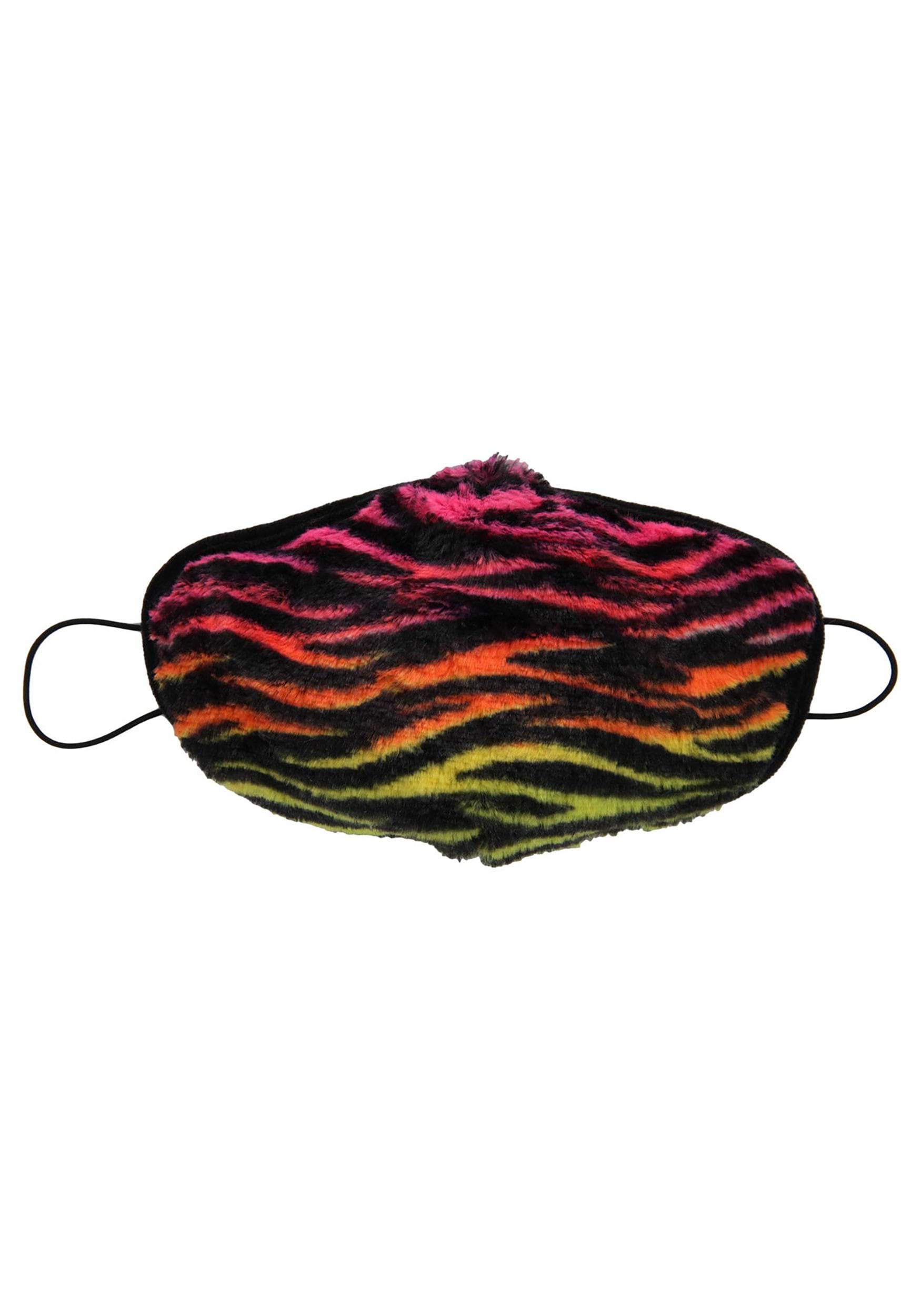 Neon Tiger Adult Face Mask