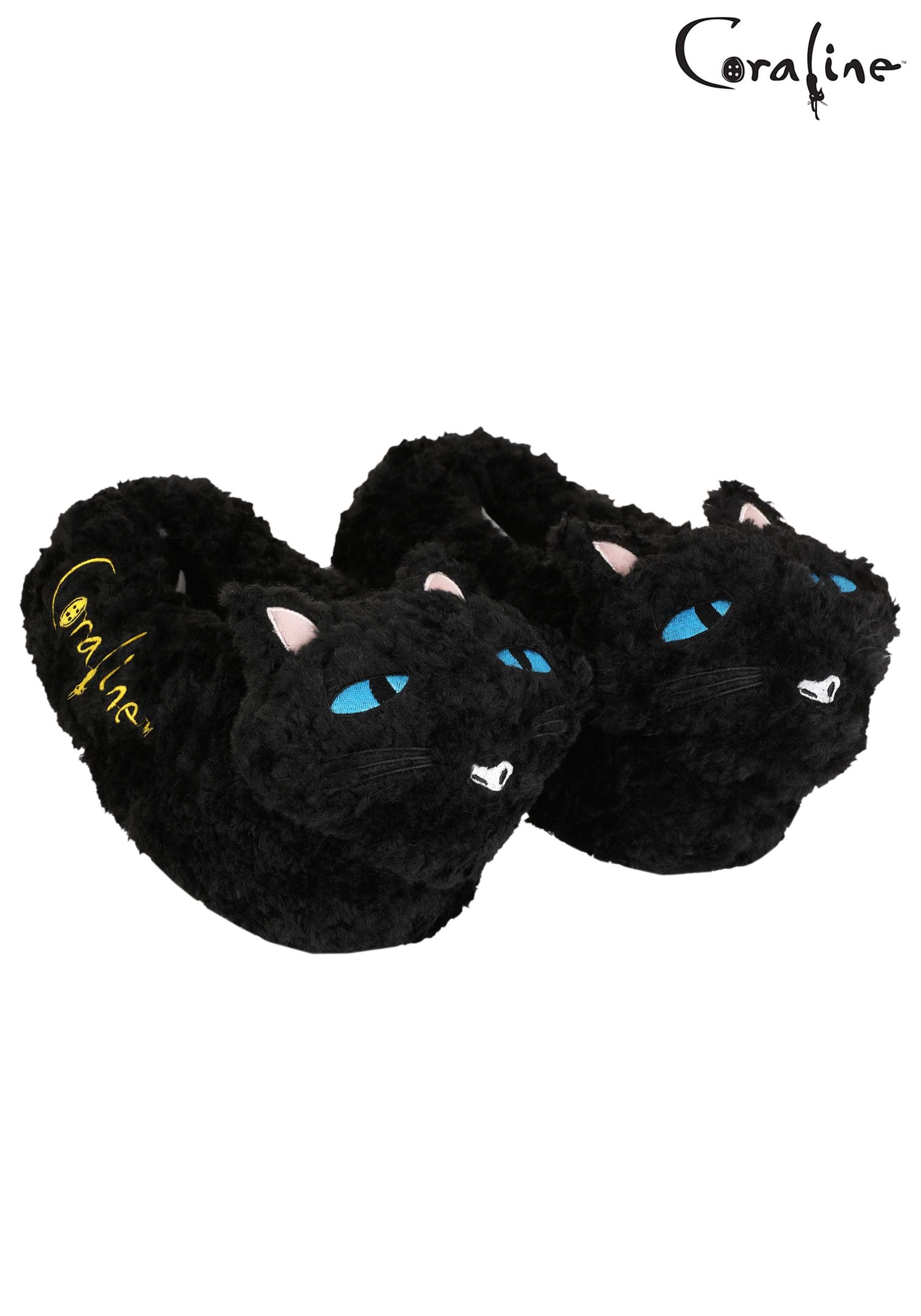 Coraline Cat Slippers for Adults