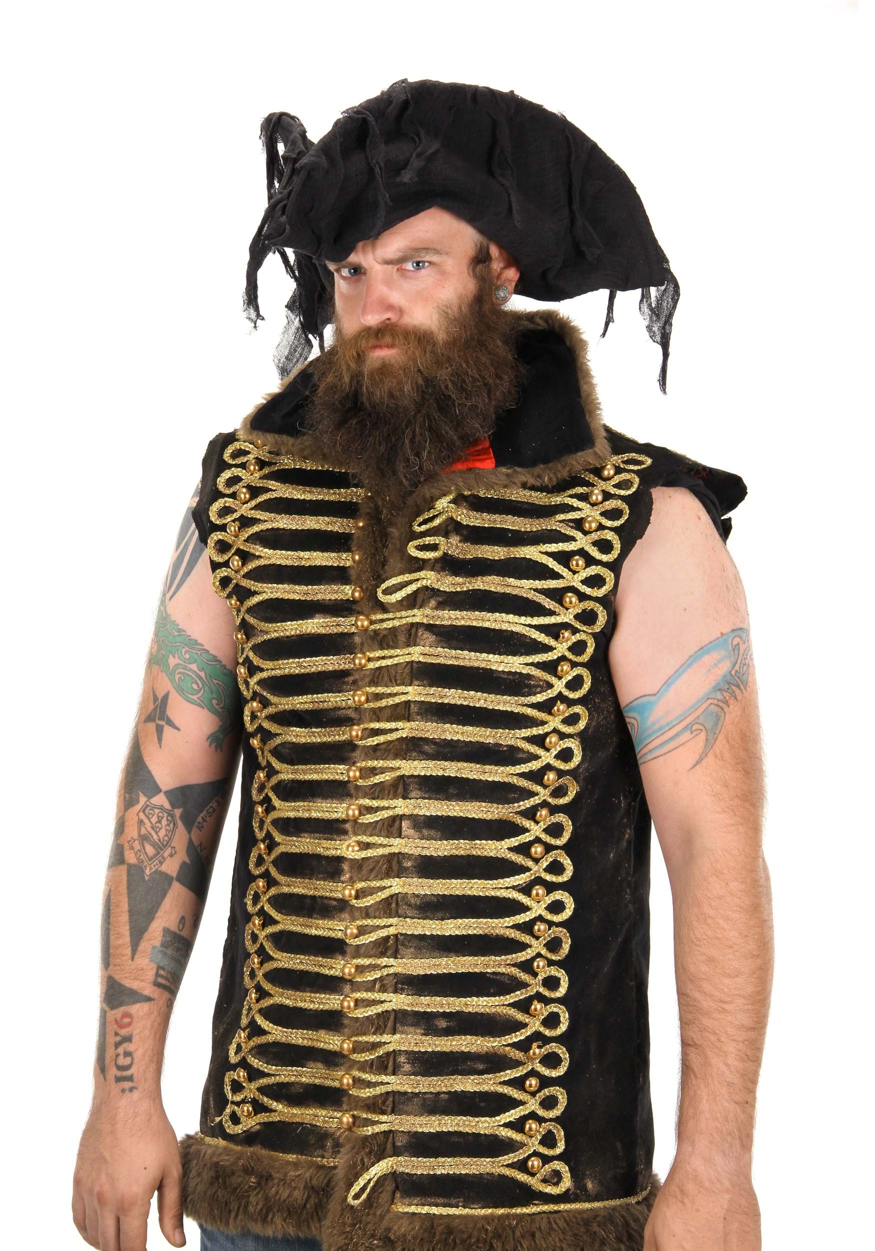 Ghost Pirate Hat Costume Accessory 1 Ghost Pirate Hat Costume Accessory