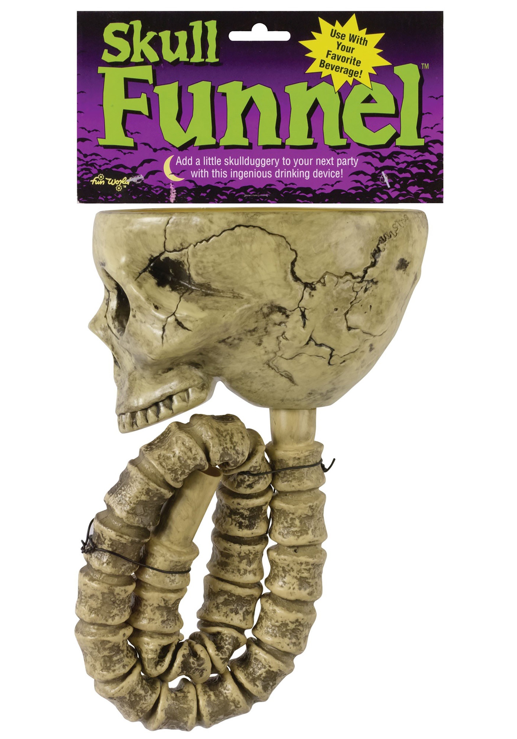 Skull and Spine Drink Funnel