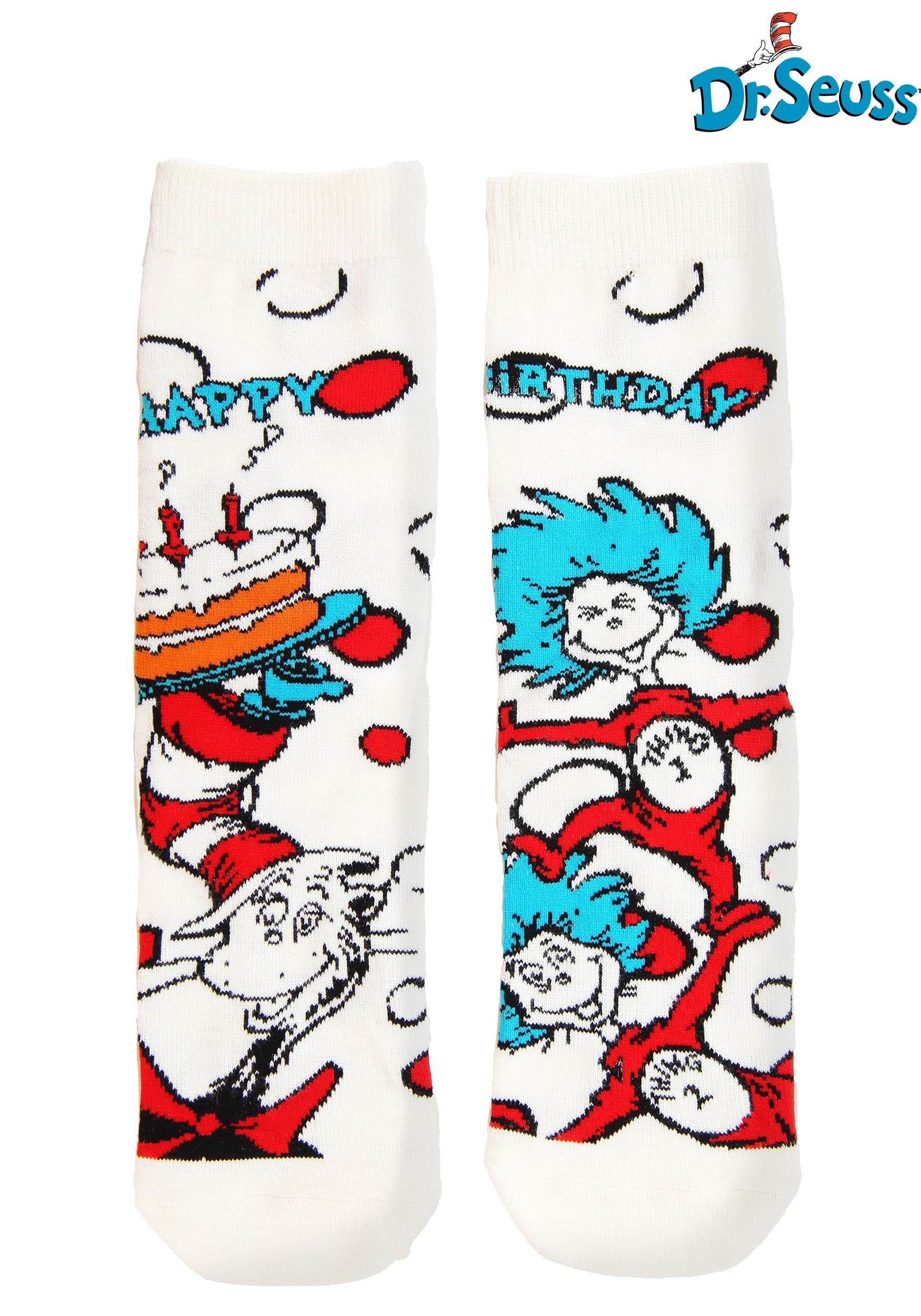 The Cat in the Hat Birthday Crew Socks for Kids