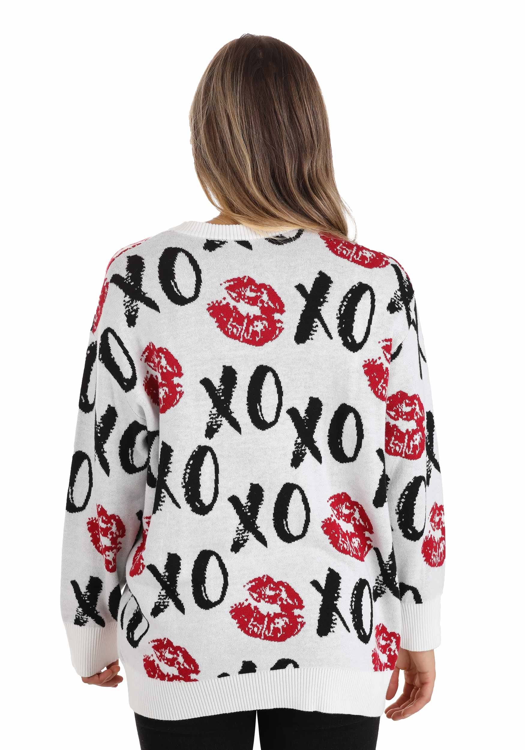 Hugs and Kisses Valentine's Day Sweater for Adults 4 Hugs and Kisses Valentine's Day Sweater for Adults
