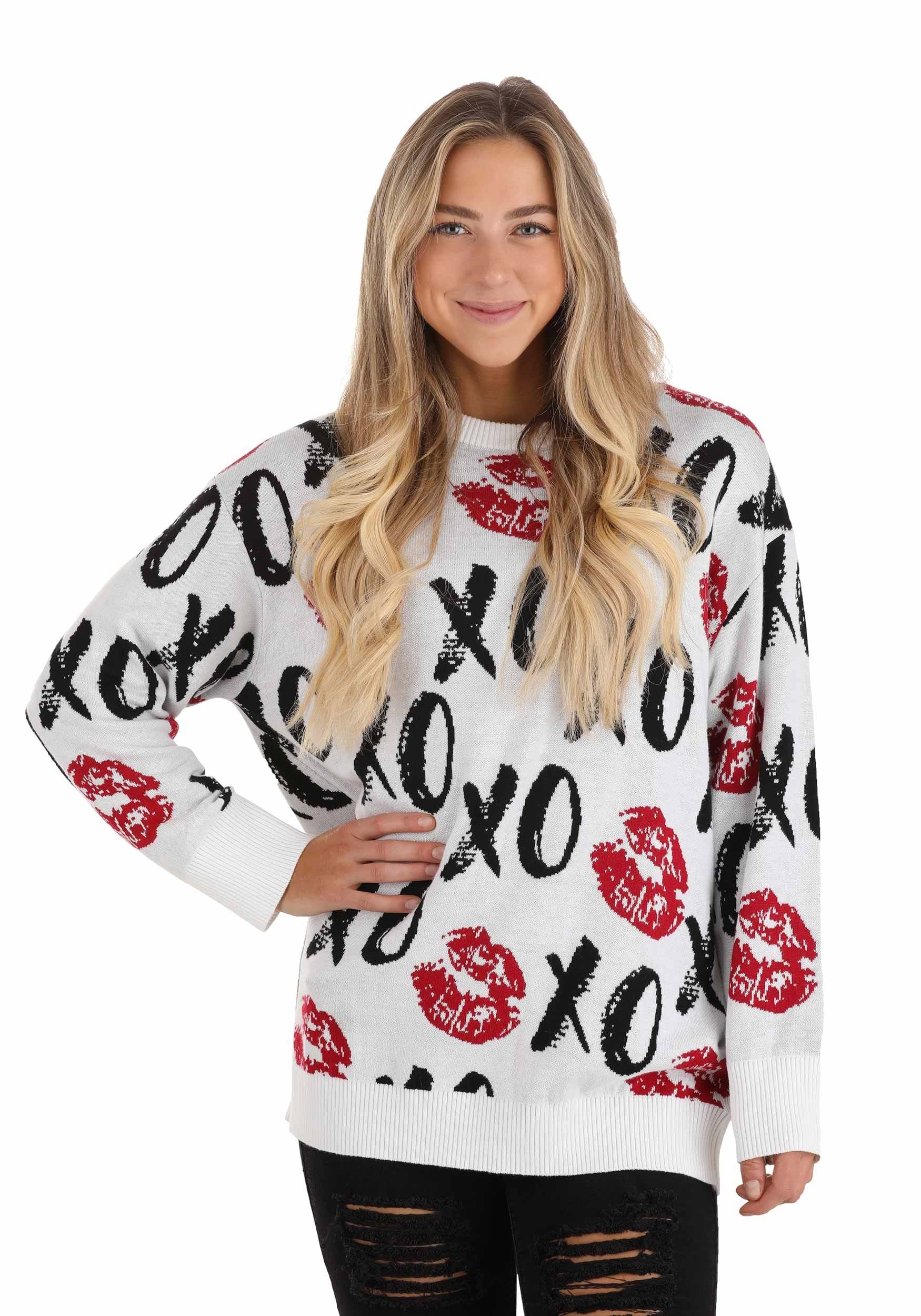 Hugs and Kisses Valentine's Day Sweater for Adults 7 Hugs and Kisses Valentine's Day Sweater for Adults