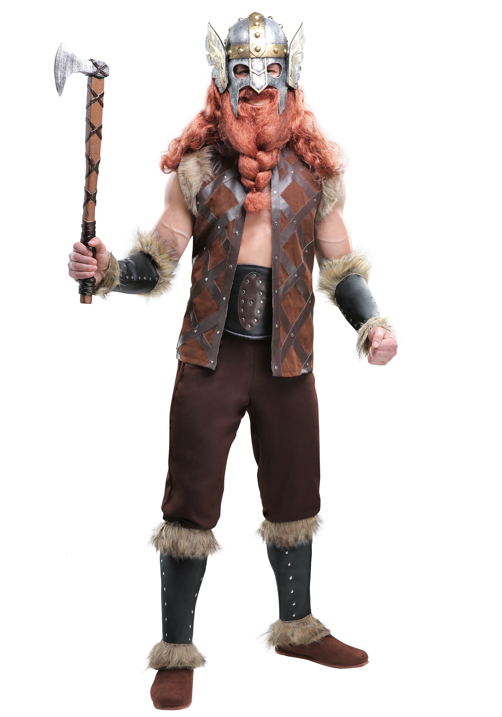Men's Viking Brute Costume 1 Men's Viking Brute Costume