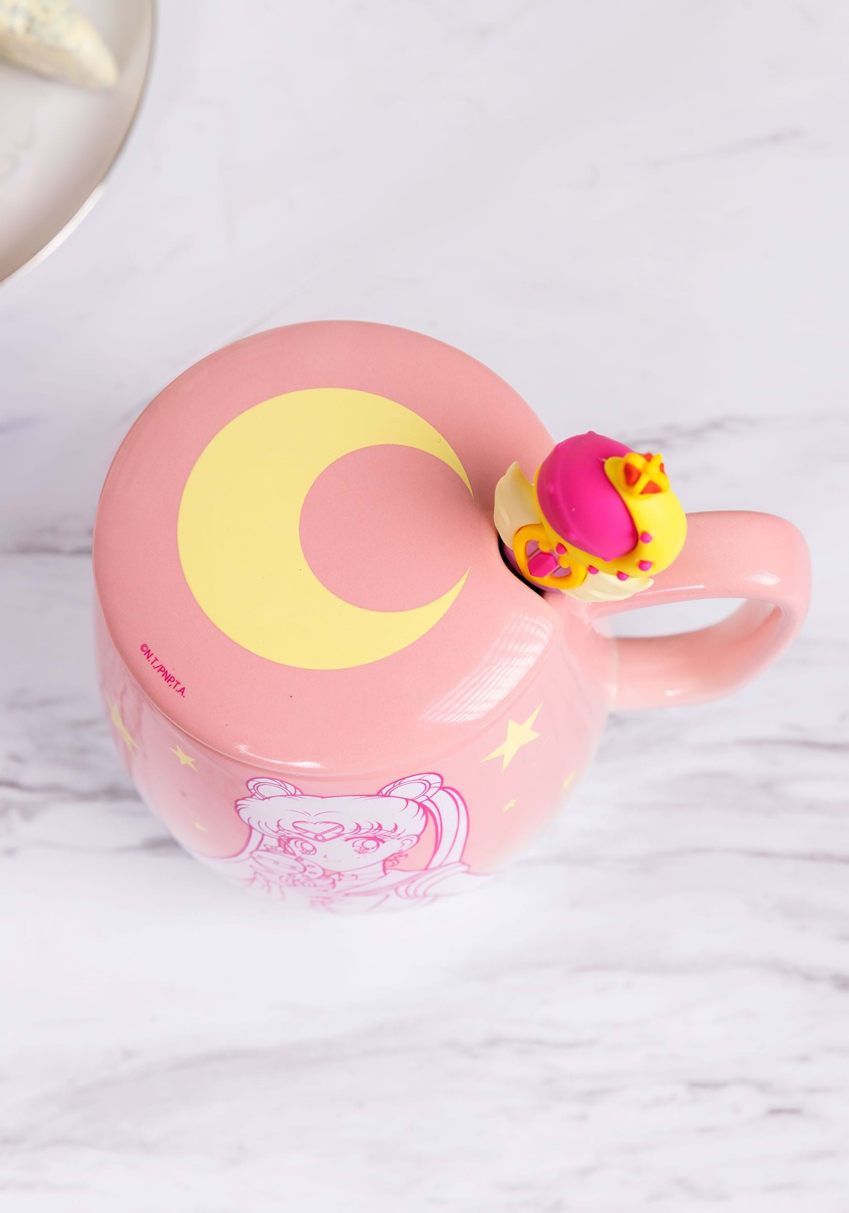 Sailor Moon Pink Ombre 16oz Mug with Molded Spoon
