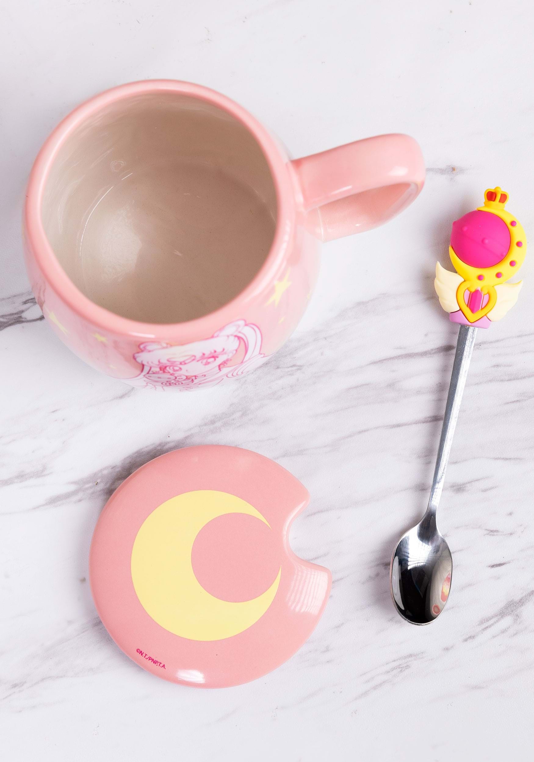 Sailor Moon Pink Ombre 16oz Mug with Molded Spoon
