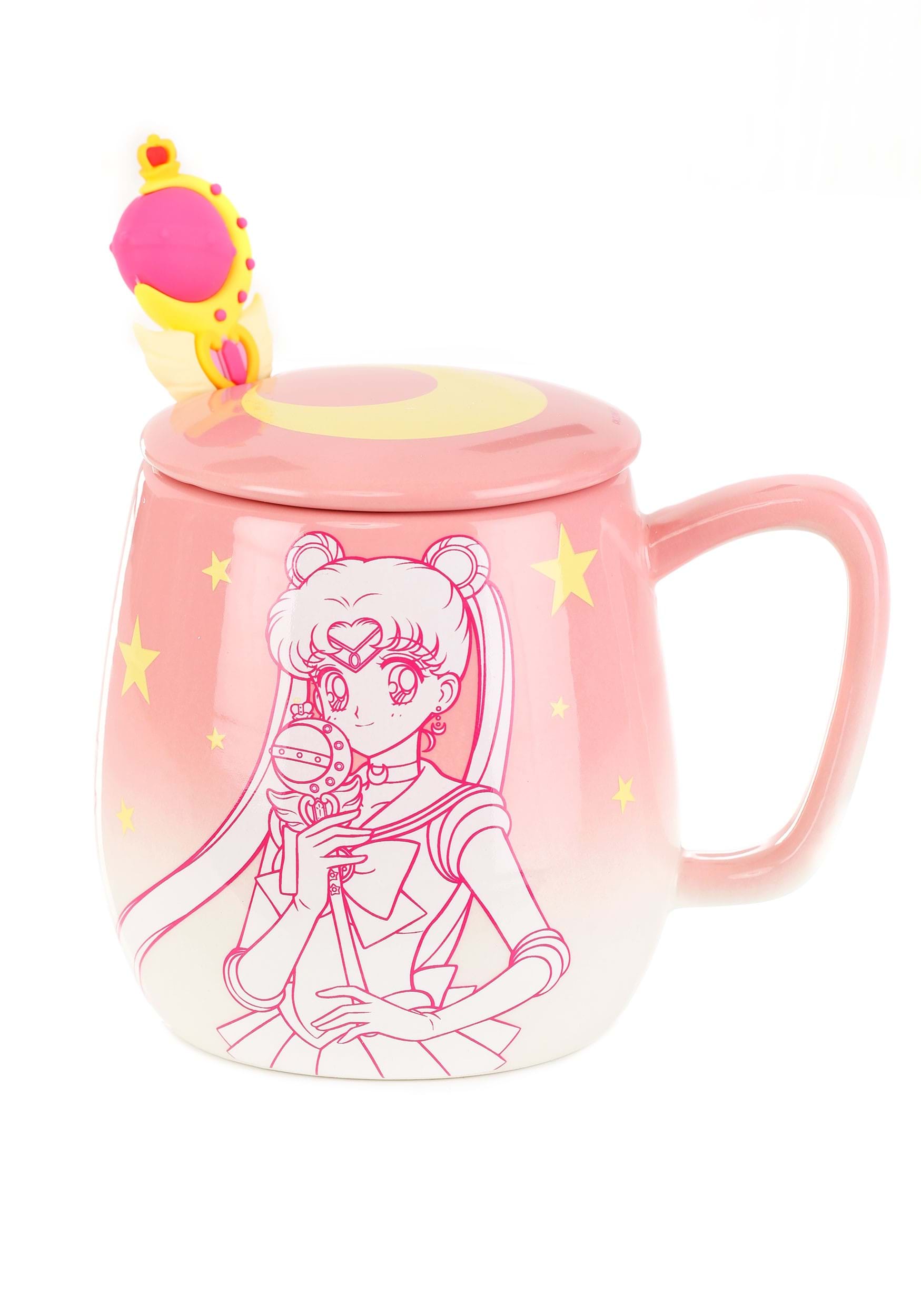 Sailor Moon Pink Ombre 16oz Mug with Molded Spoon