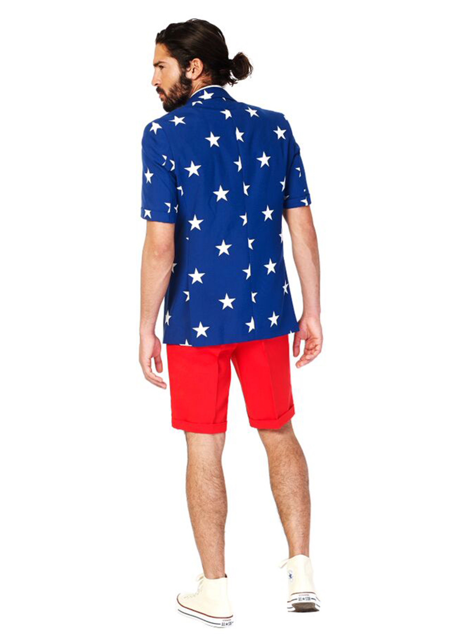 OppoSuits Men's Costume Stars & Stripes Summer Suit