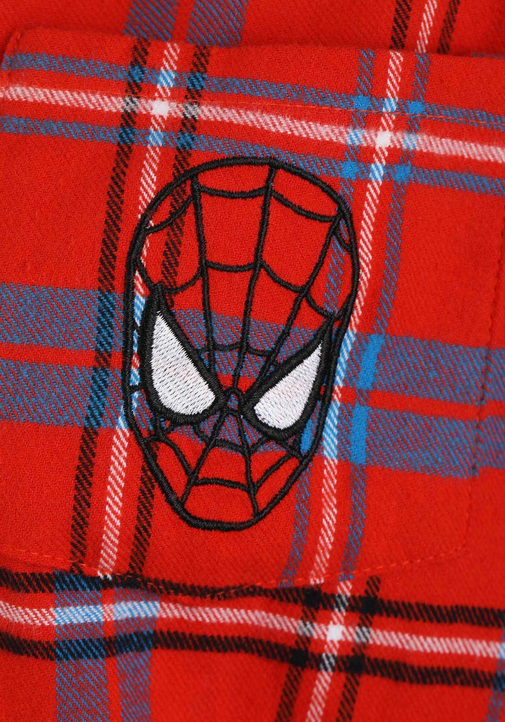 Adult Cakeworthy Spider-Man Unisex Flannel Shirt