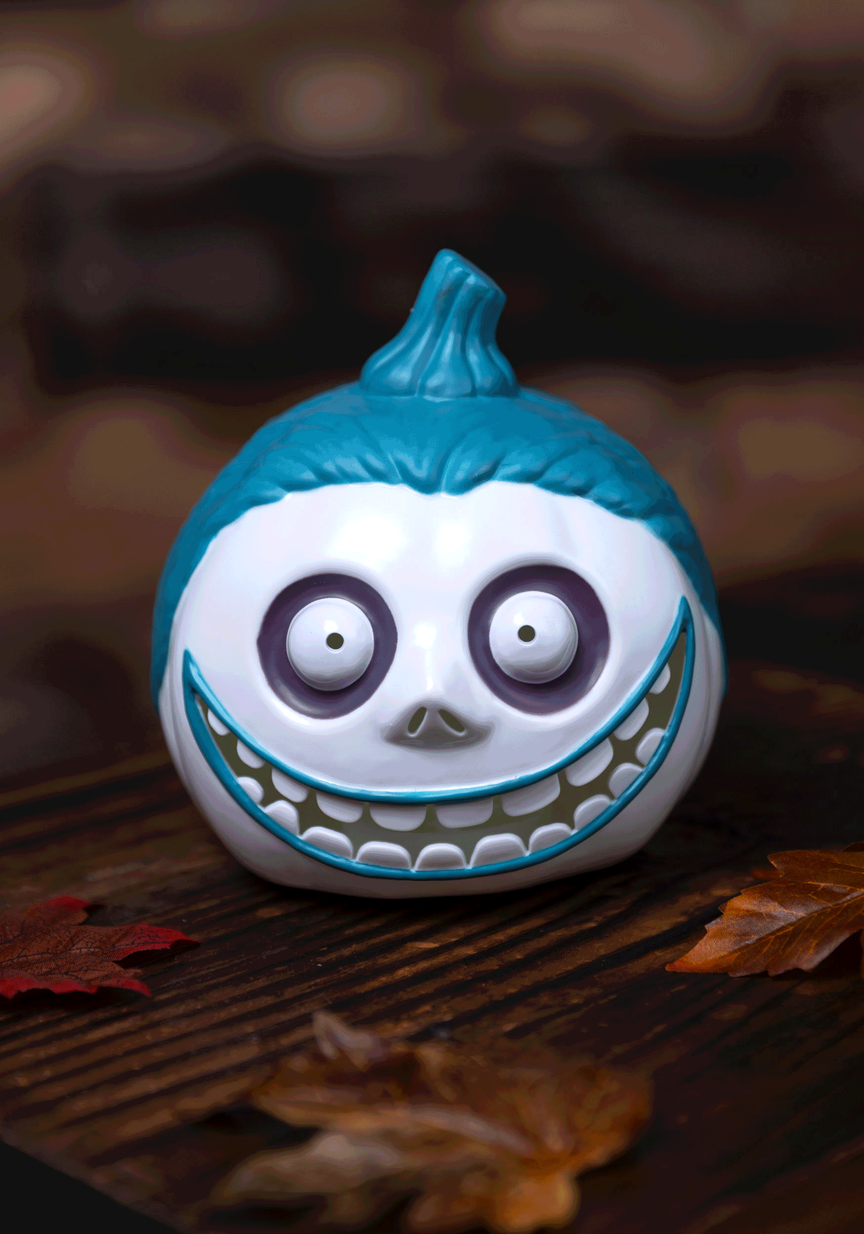 6-Inch Light Up Nightmare Before Christmas Barrel Pumpkin Prop