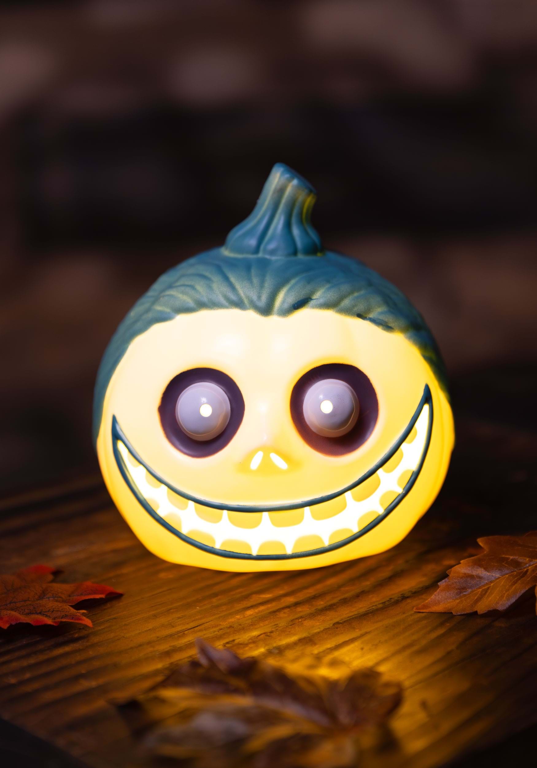 6-Inch Light Up Nightmare Before Christmas Barrel Pumpkin Prop