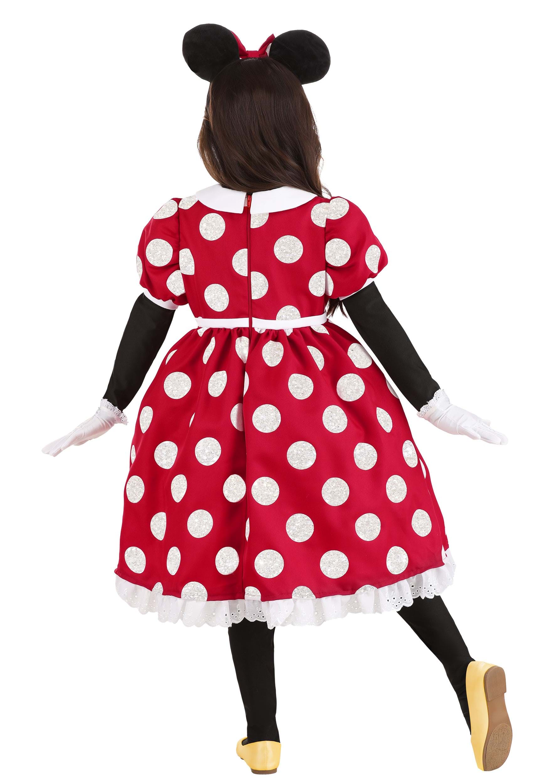 Girl's Deluxe Disney Minnie Mouse Costume Dress 4 Girl's Deluxe Disney Minnie Mouse Costume Dress