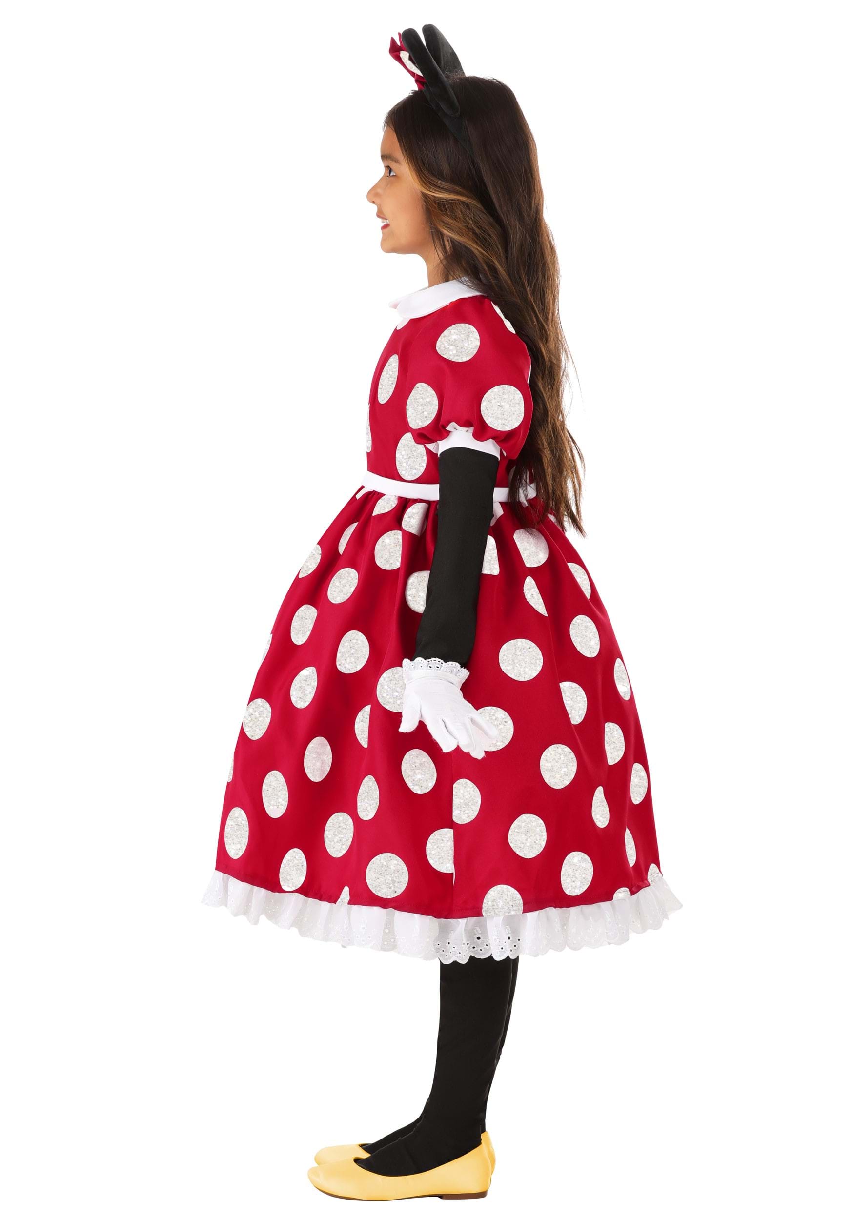 Girl's Deluxe Disney Minnie Mouse Costume Dress 5 Girl's Deluxe Disney Minnie Mouse Costume Dress