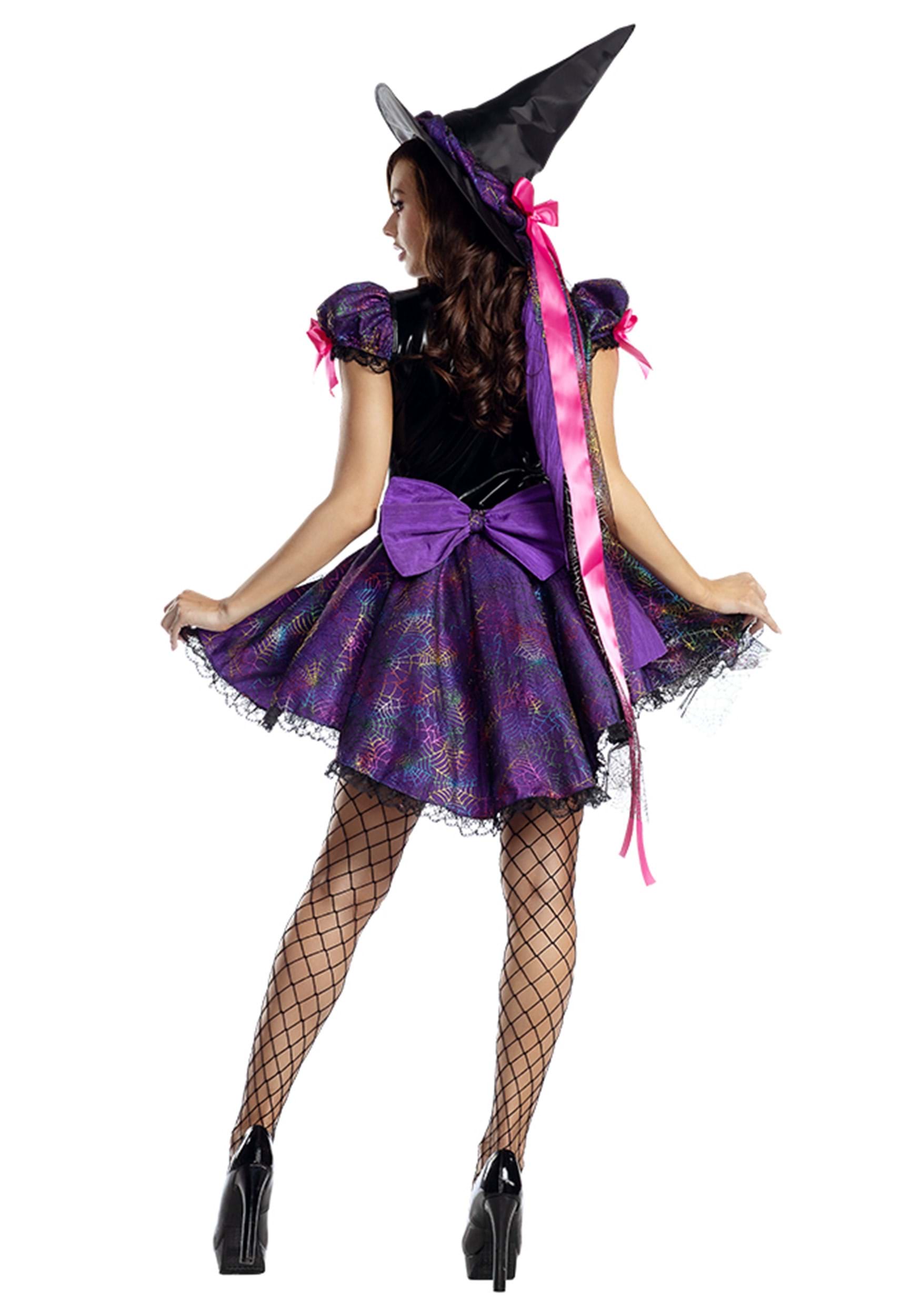 Purple Web Witch Women's Costume 2 Purple Web Witch Women's Costume