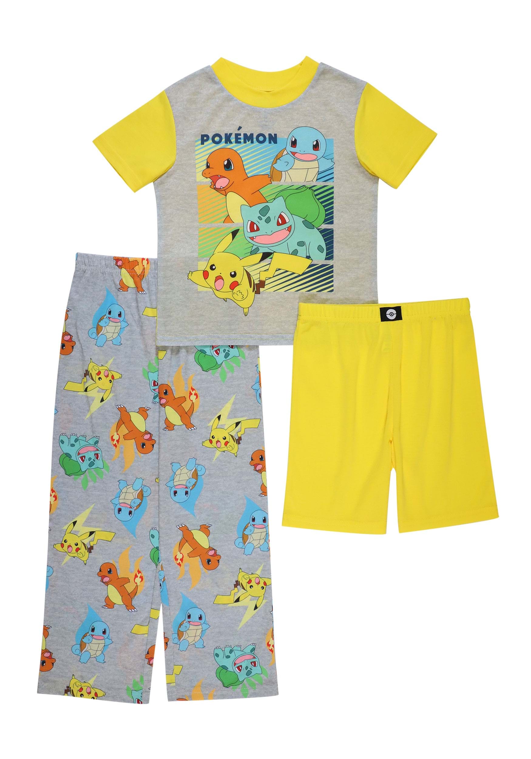 3 Piece Pok茅mon Action Sleep Set for Boys