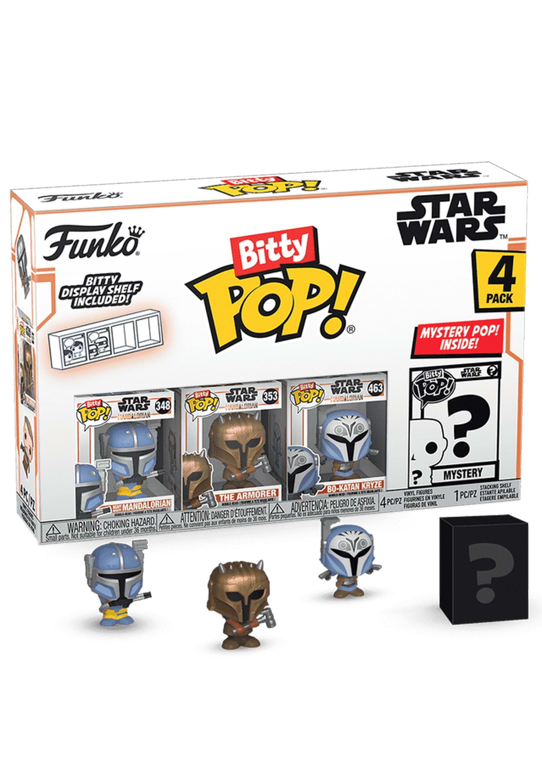 Bitty POP! Star Wars - Heavy Mandalorian 4-Pack Mini Vinyl Figure Set