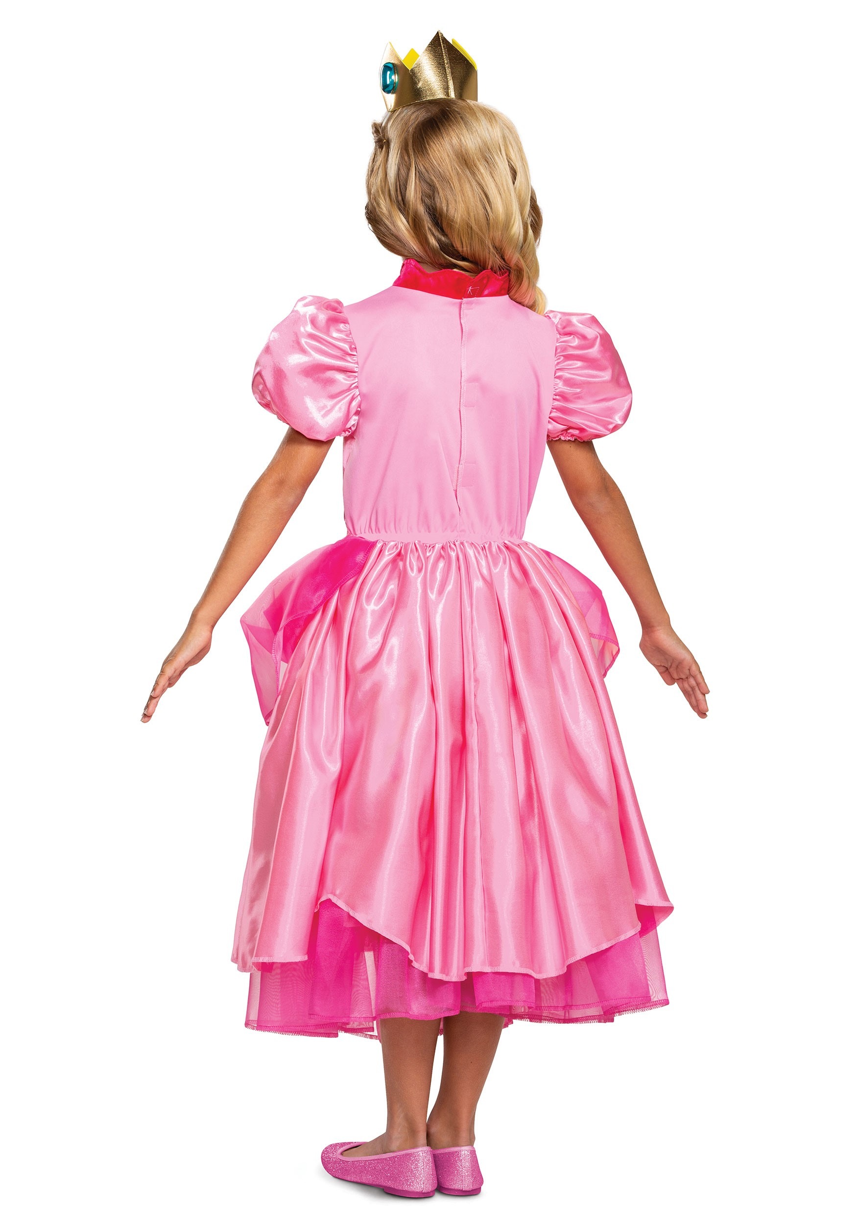 Girl's Super Mario Deluxe Princess Peach Costume 2 Girl's Super Mario Deluxe Princess Peach Costume