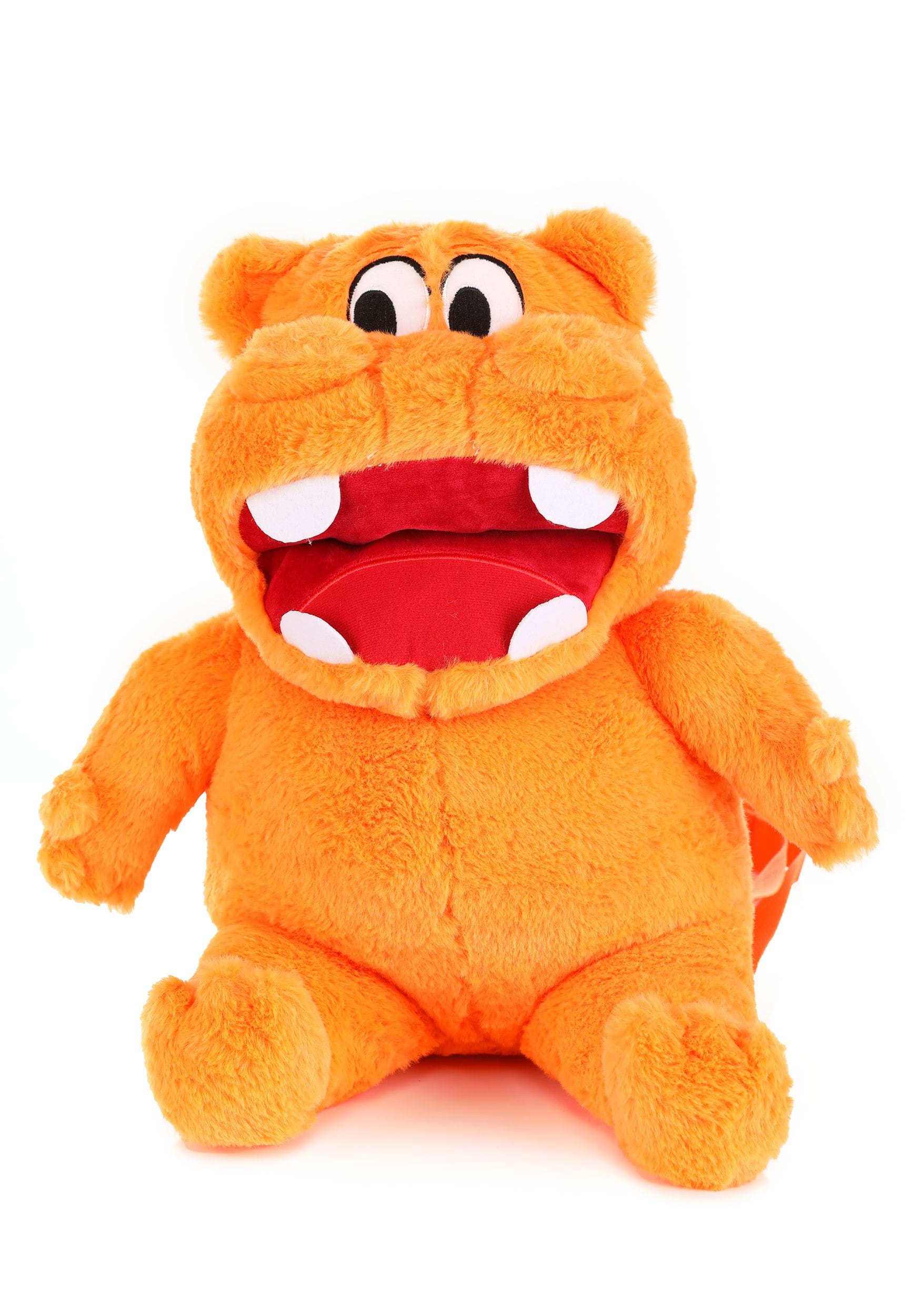 Orange Plush Hungry Hungry Hippos Backpack