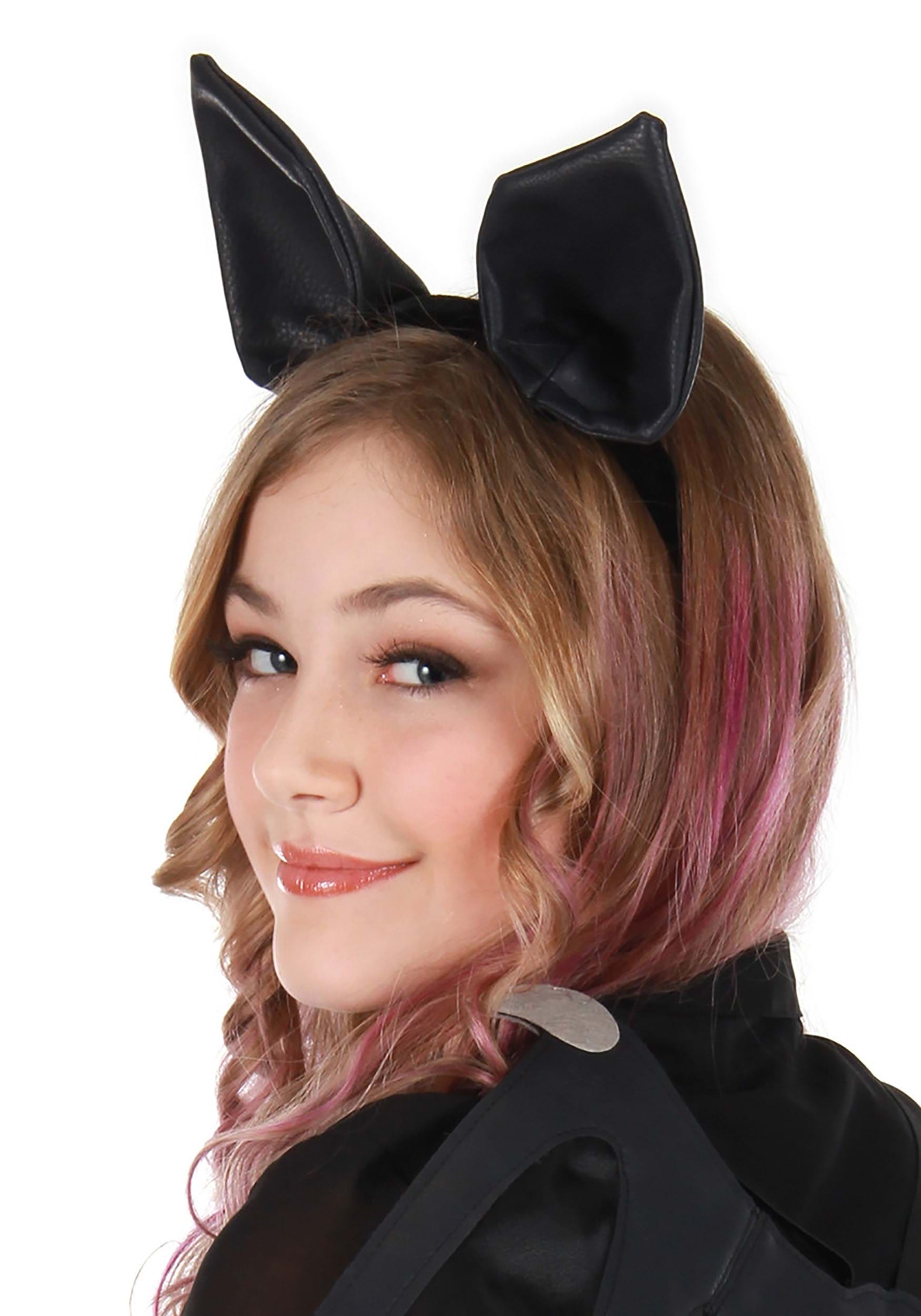 Black Bat Ears Costume Accessory Headband