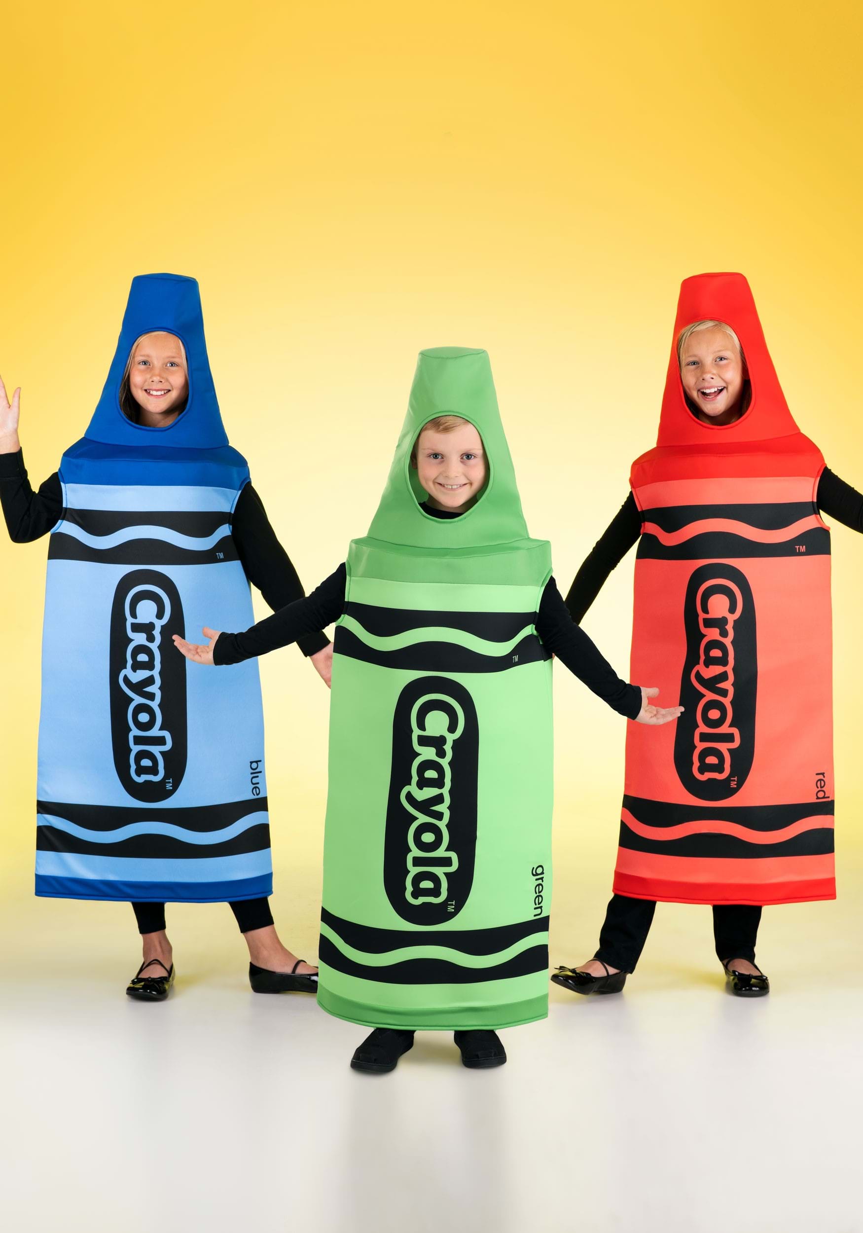 Kid's Green Crayola Crayon Costume 2 Kid's Green Crayola Crayon Costume