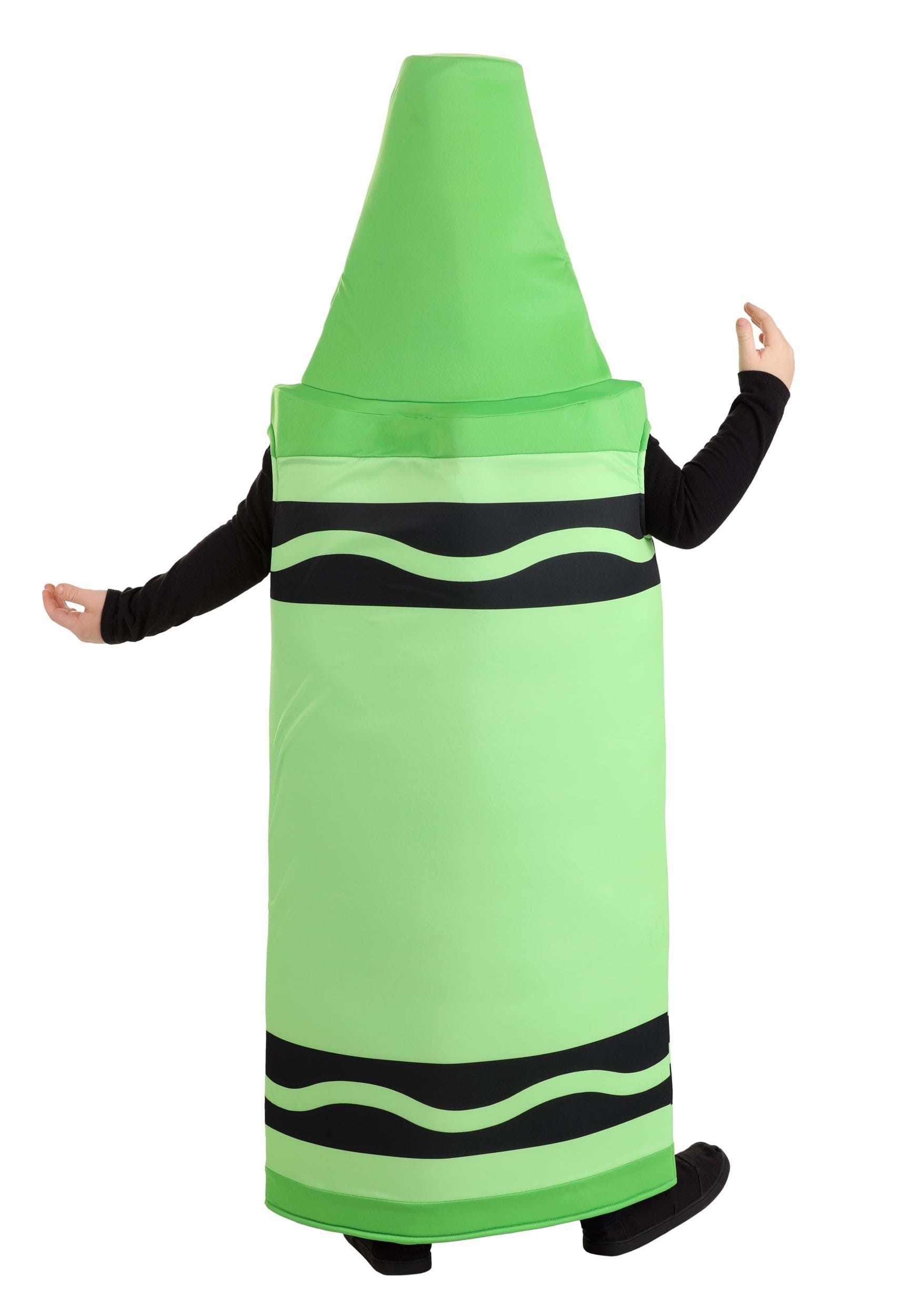 Kid's Green Crayola Crayon Costume 3 Kid's Green Crayola Crayon Costume
