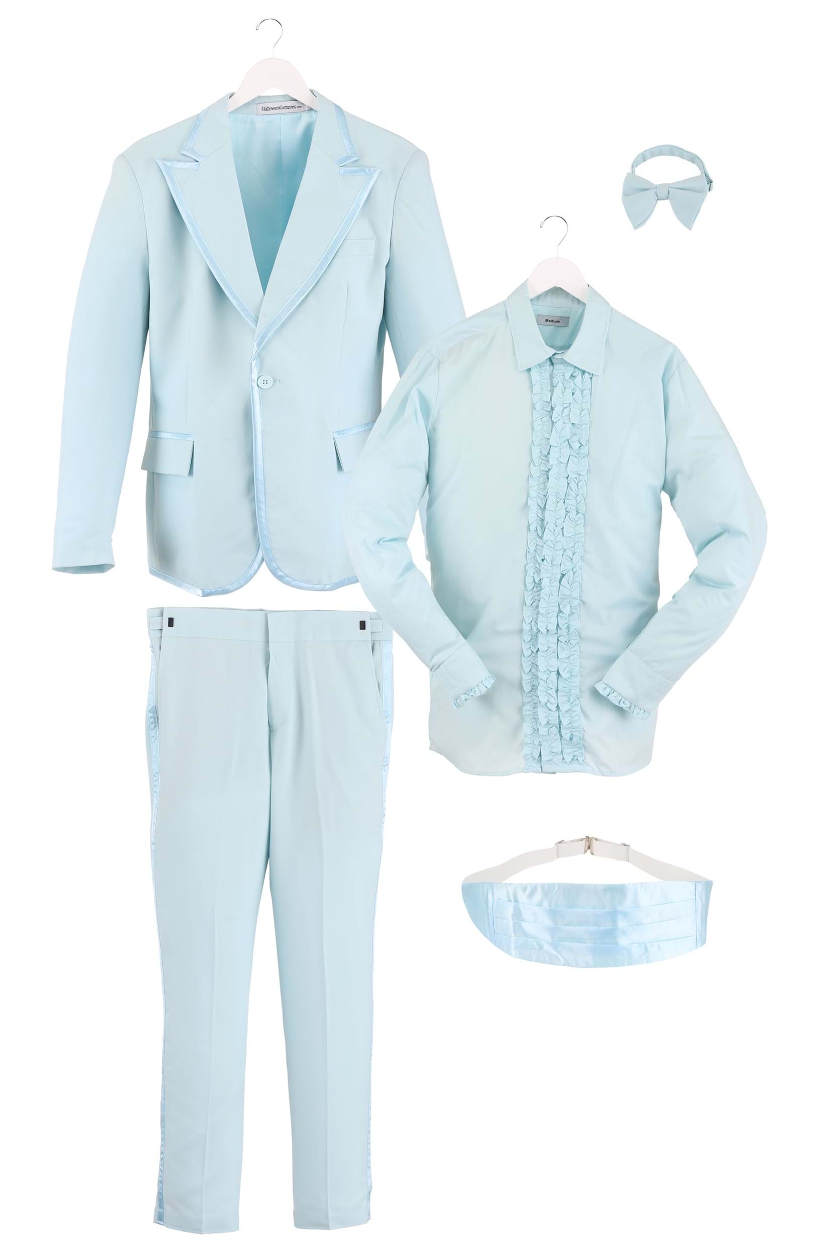 Powder Blue Tuxedo Adult Costume