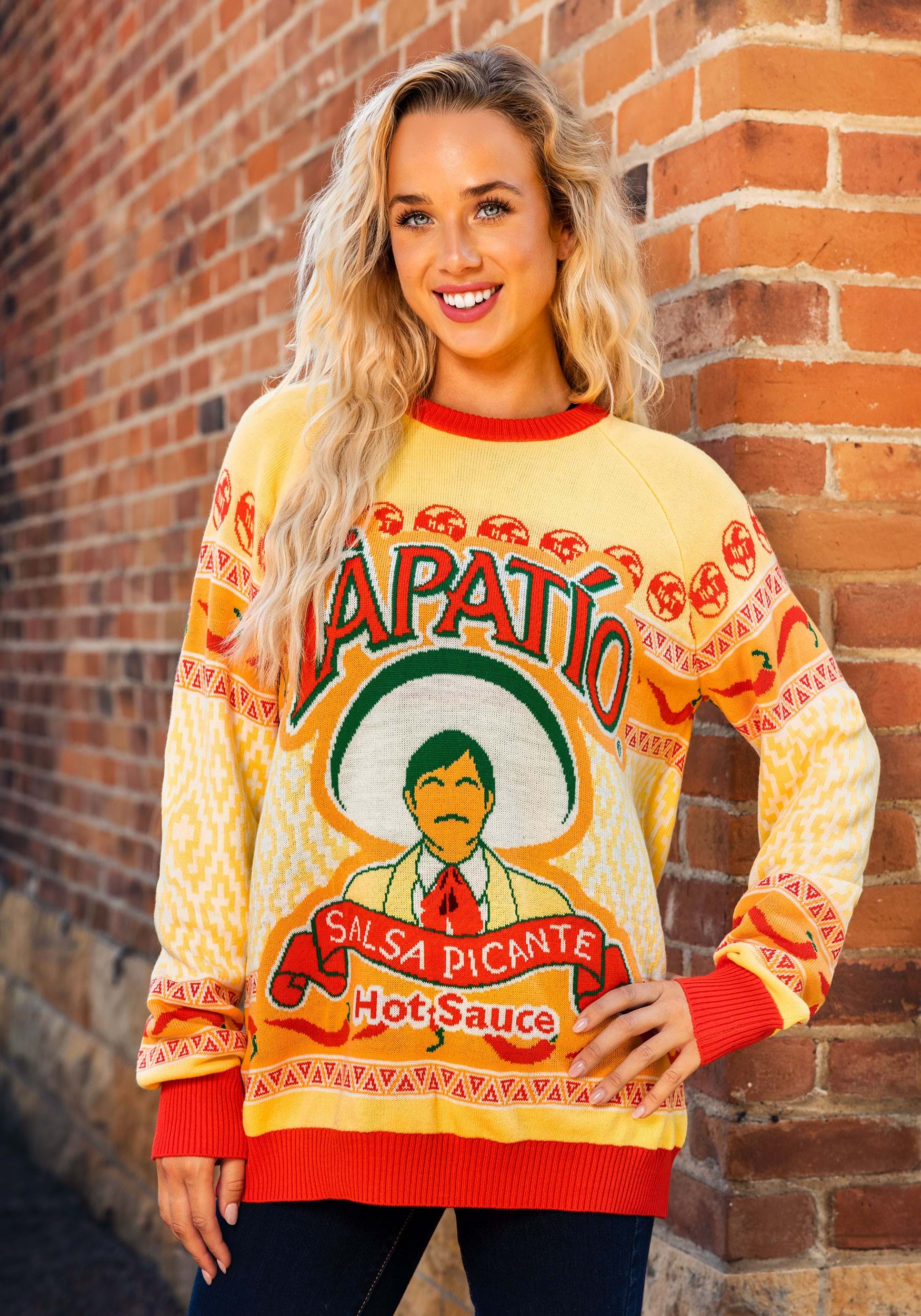 Tapatio Hot Sauce Sweater for Adults
