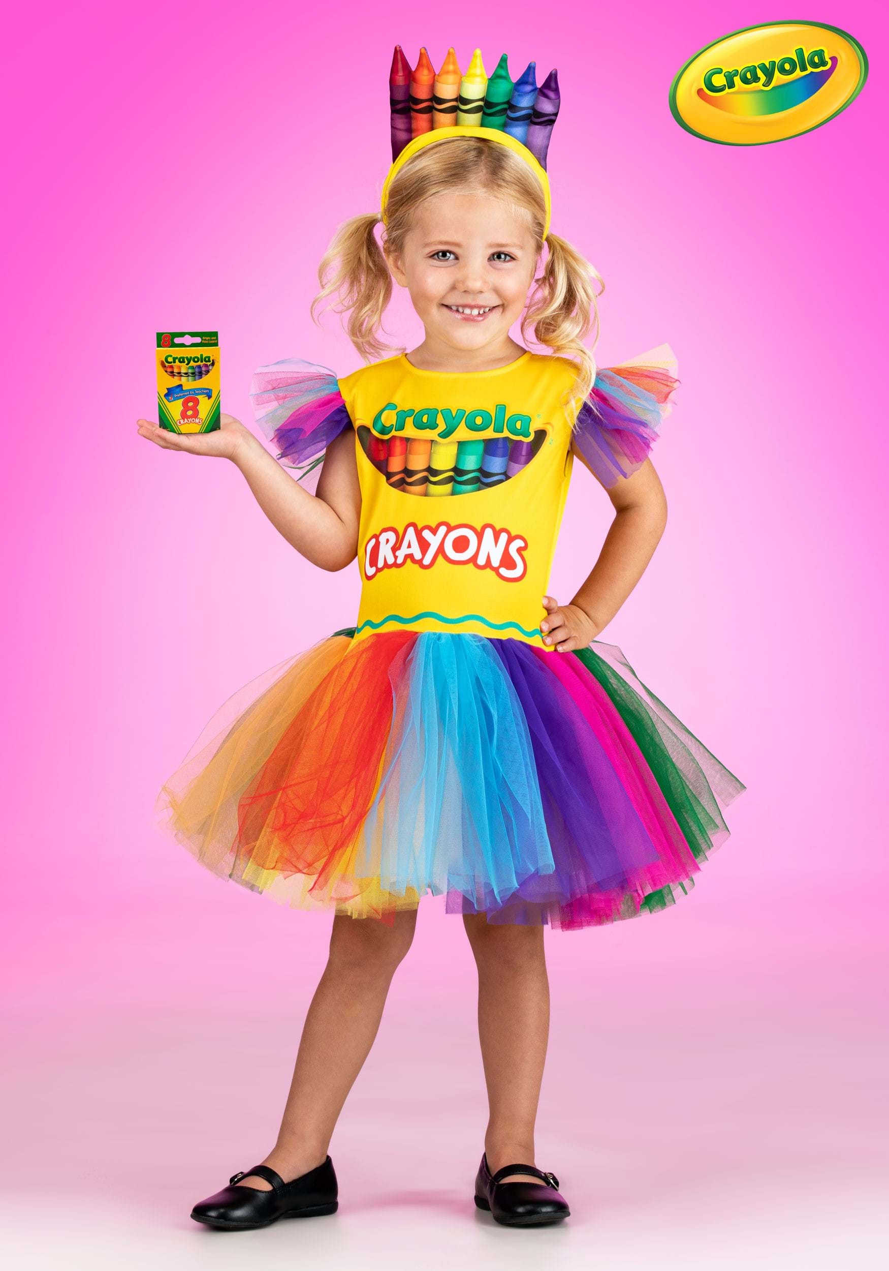 Crayon Box Girl's Toddler Costume Dress
