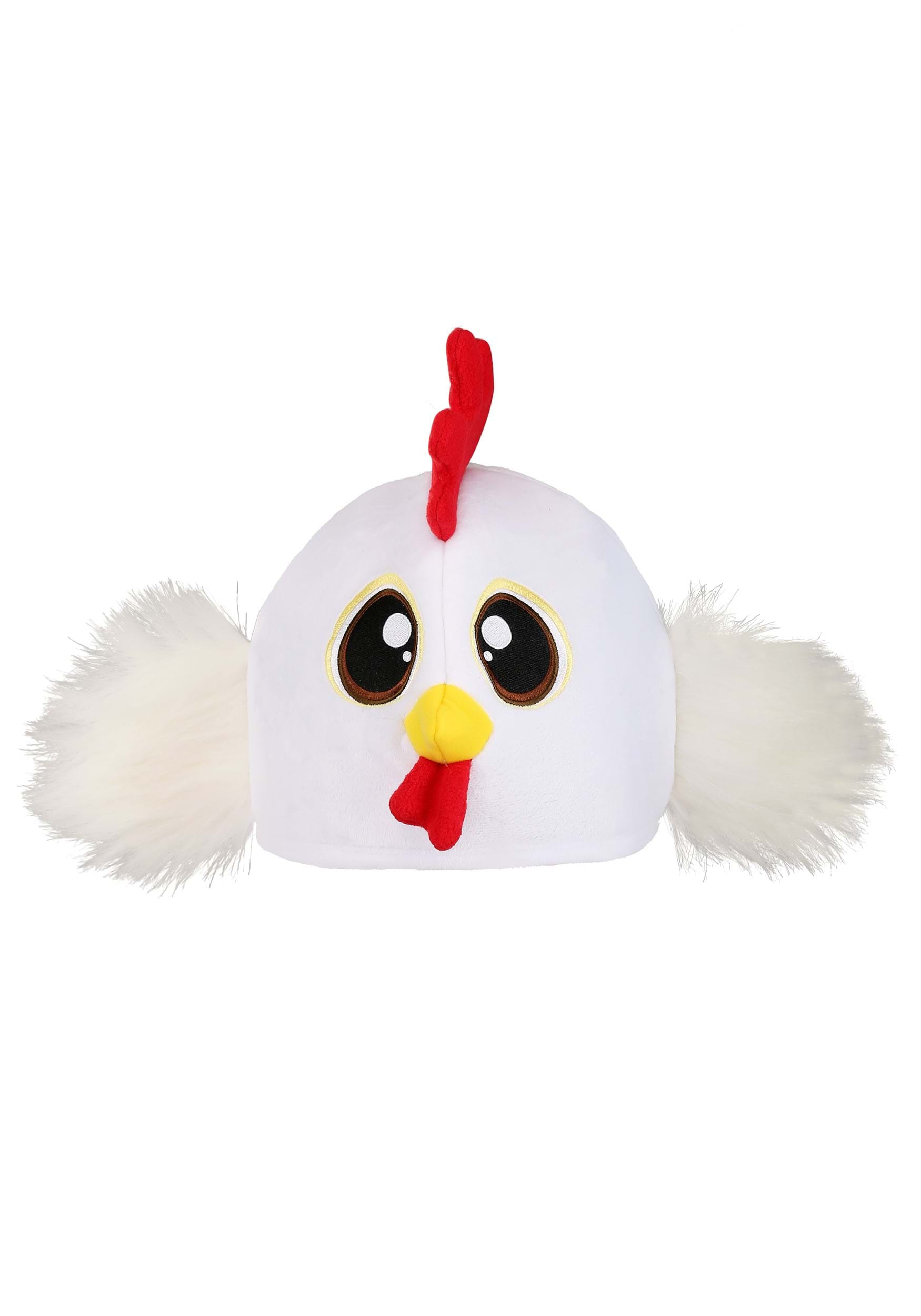 White Chicken Costume Velour Hat 5 White Chicken Costume Velour Hat