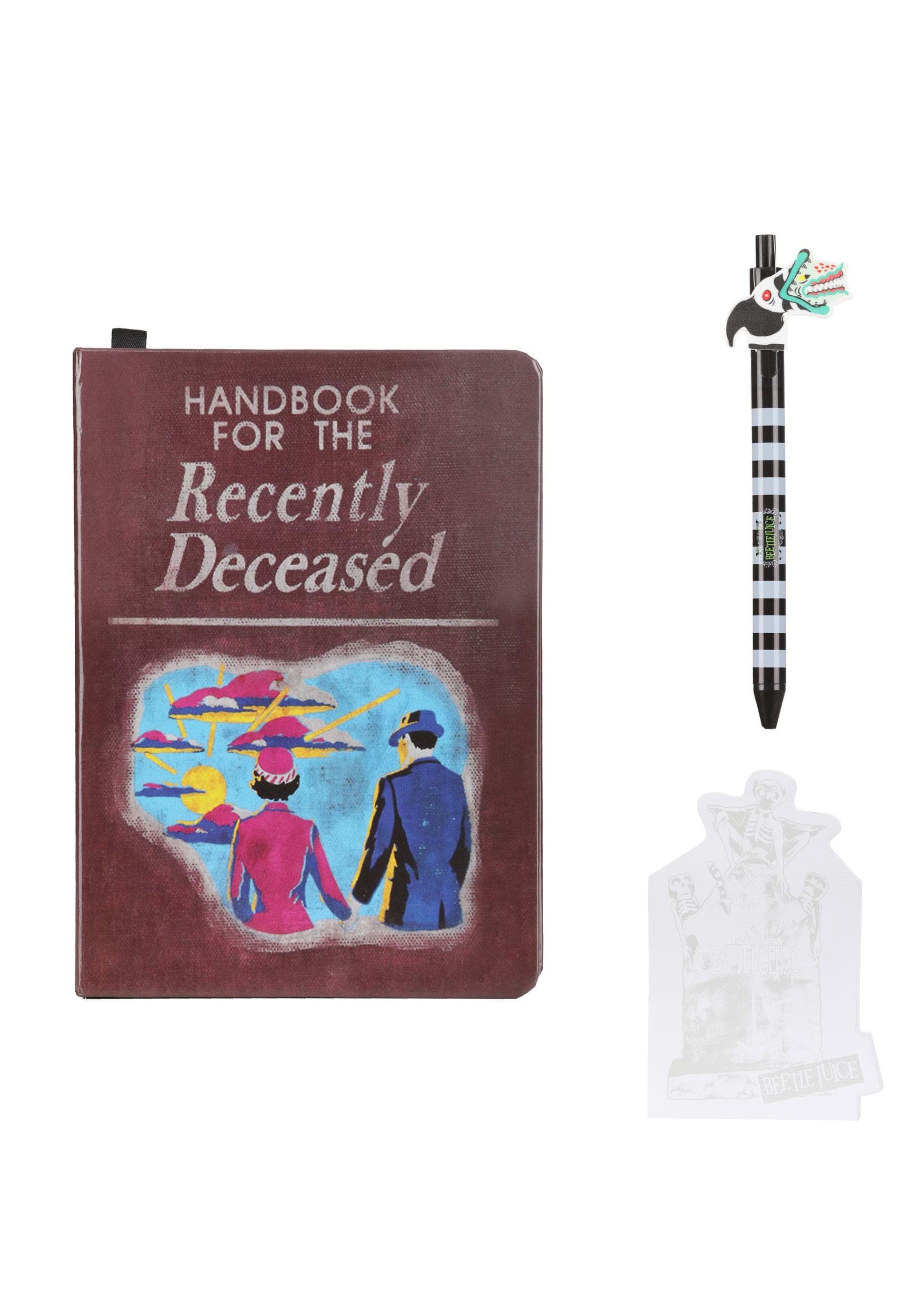 Handbook for the Recently Deceased Notebook Beetlejuice Set
