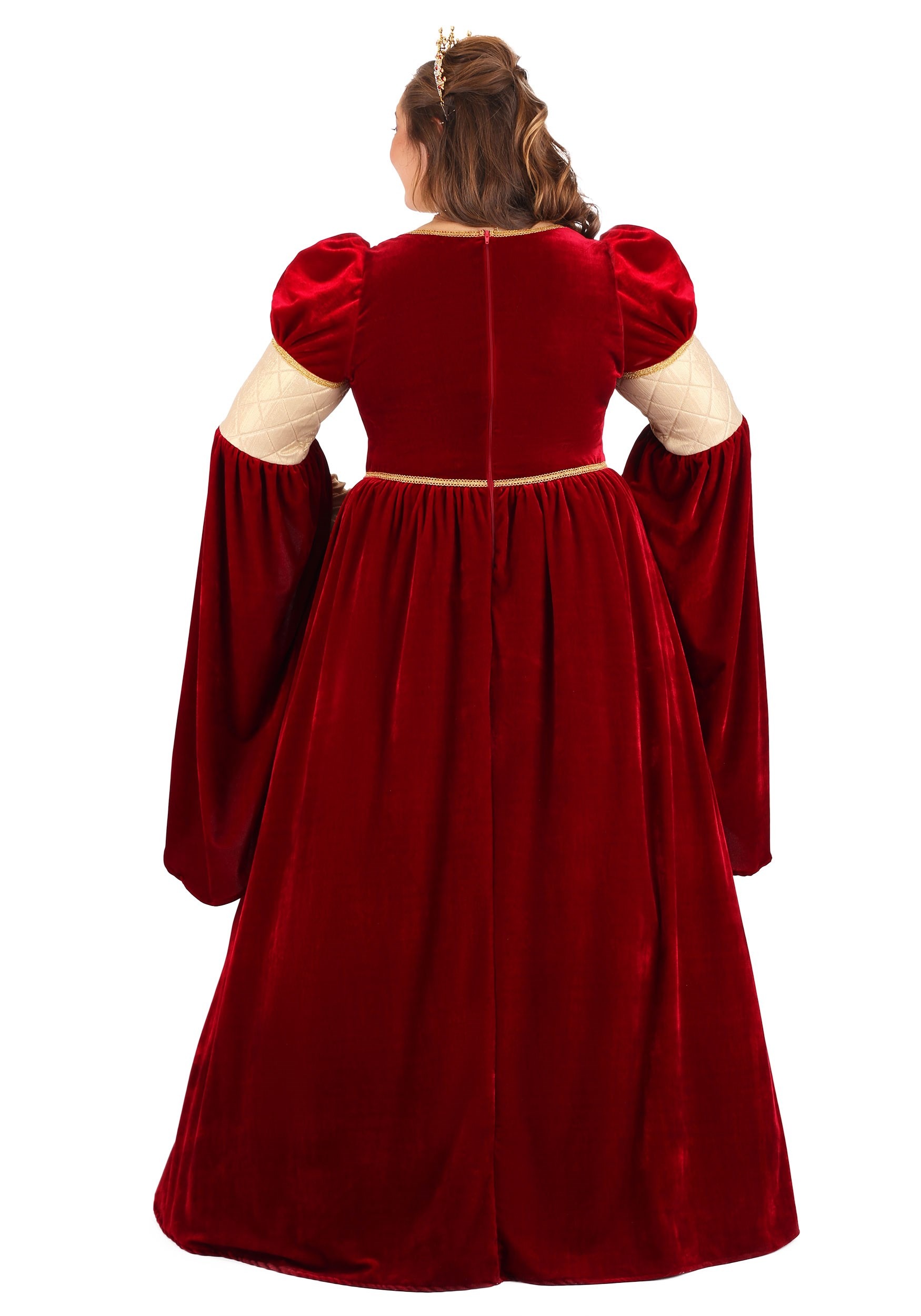 Plus Size Regal Renaissance Queen Costume Dress for Women