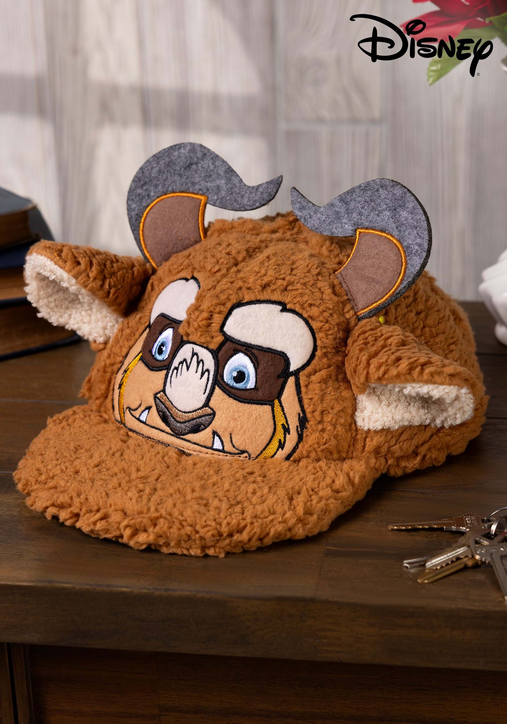 Disney Beauty and the Beast Costume Beast Fuzzy Cap