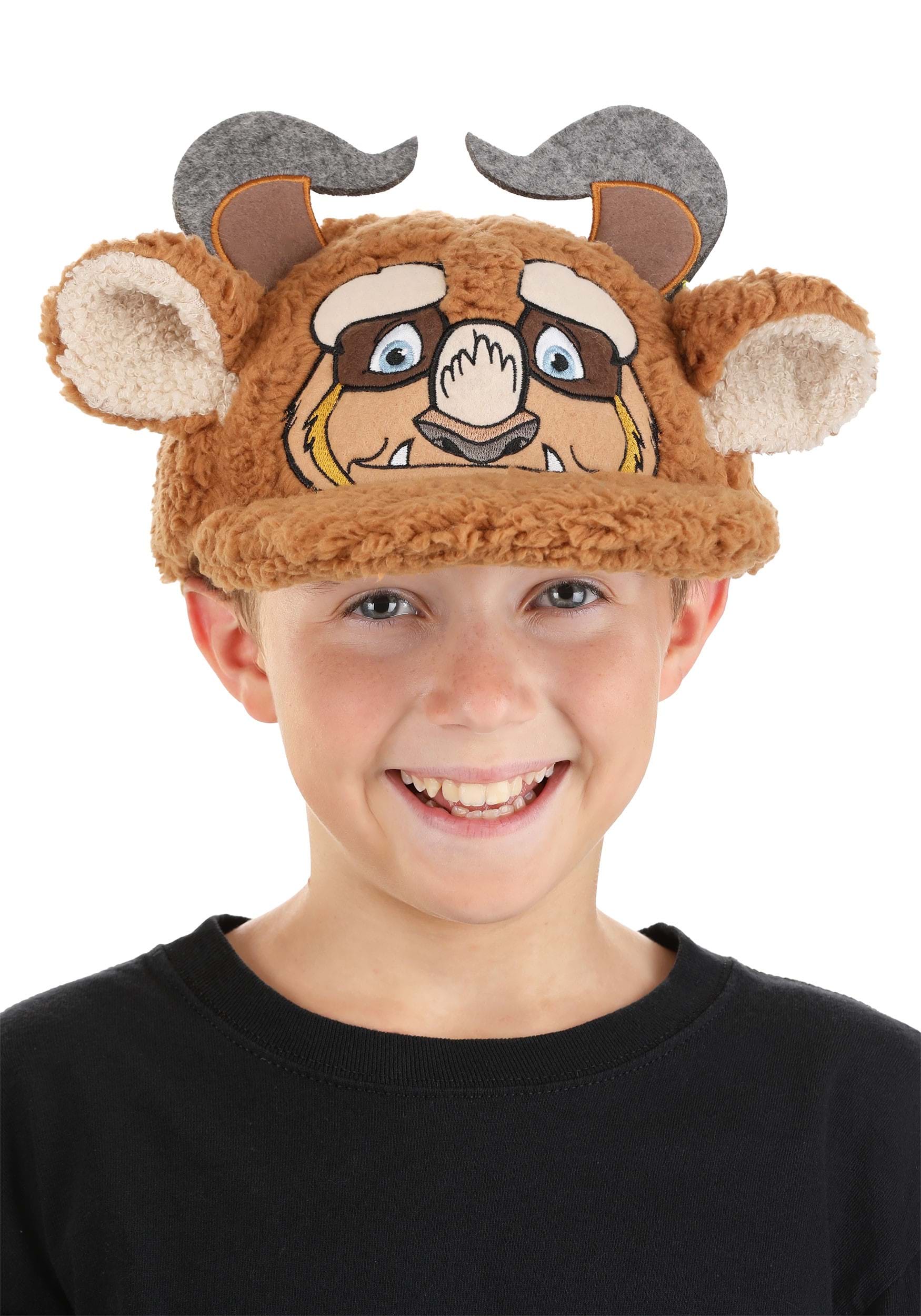 Disney Beauty and the Beast Costume Beast Fuzzy Cap 4 Disney Beauty and the Beast Costume Beast Fuzzy Cap