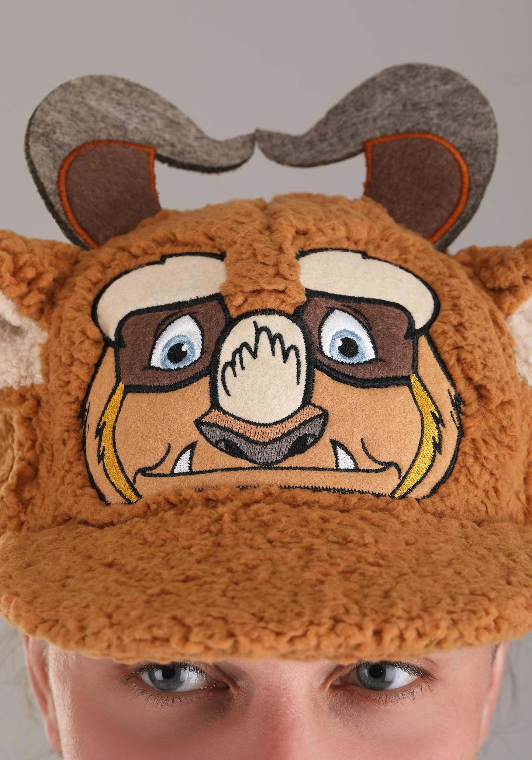 Disney Beauty and the Beast Costume Beast Fuzzy Cap 6 Disney Beauty and the Beast Costume Beast Fuzzy Cap