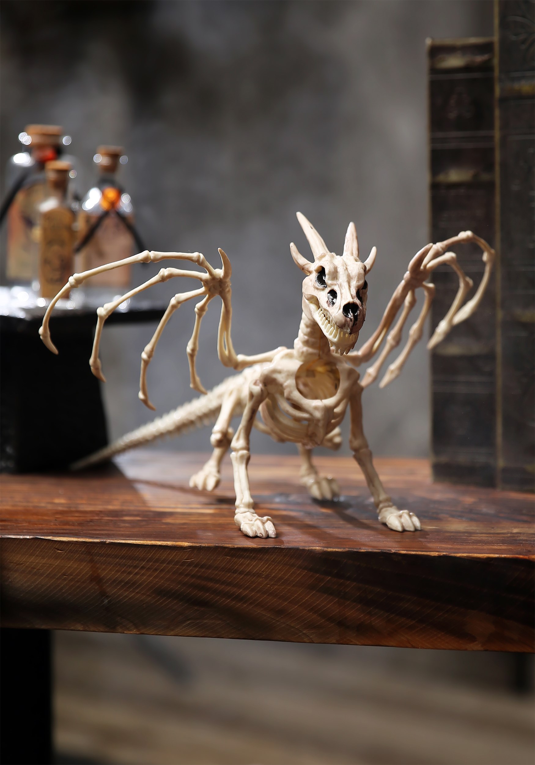 7-Inch Halloween Skeleton Dragon Decoration