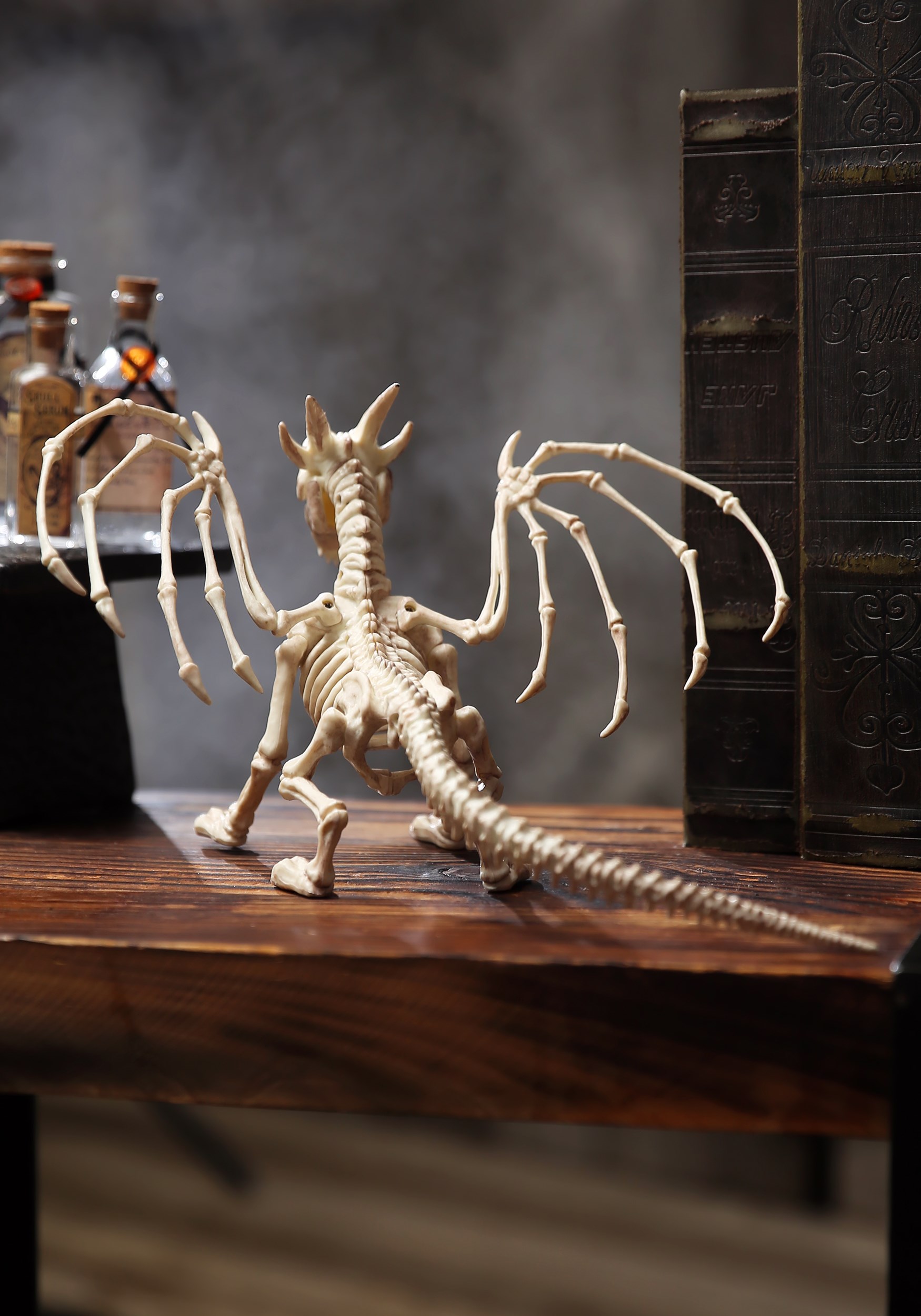 7-Inch Halloween Skeleton Dragon Decoration