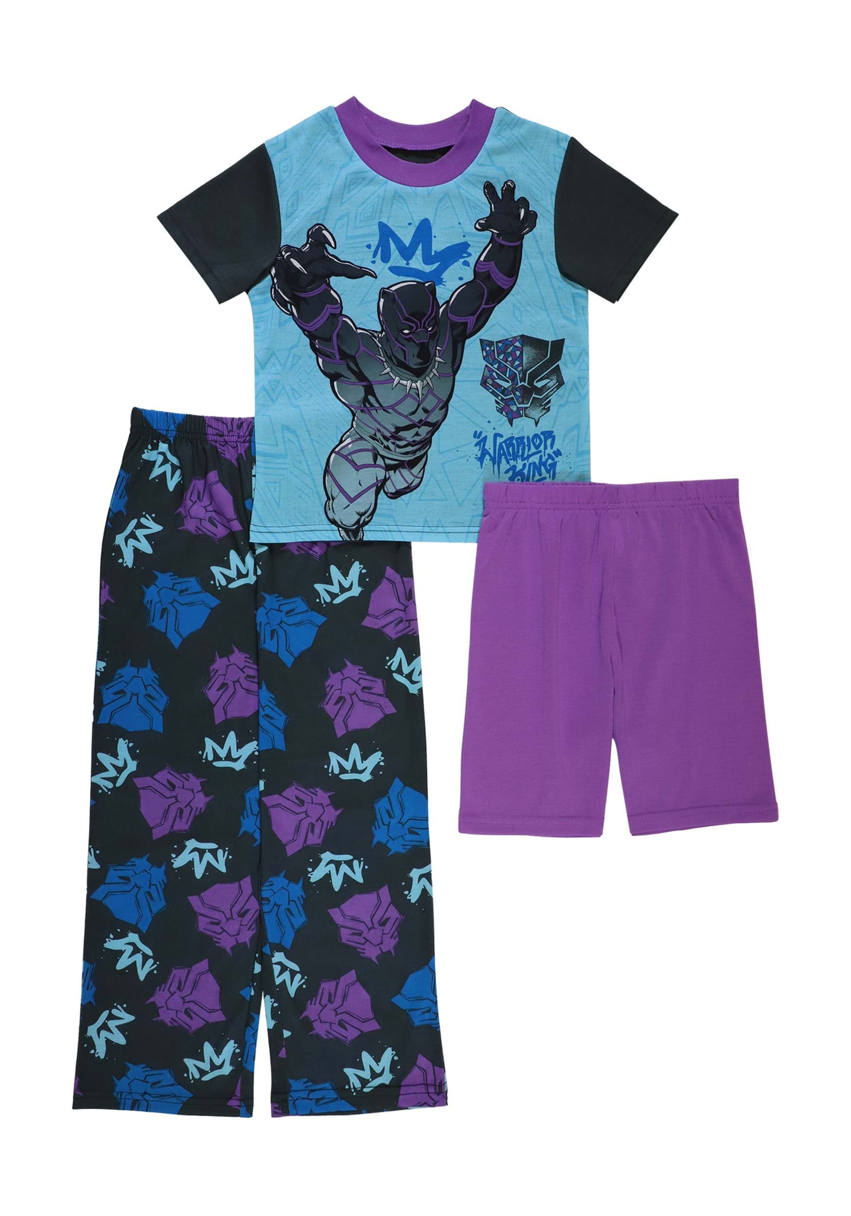 3 Piece Black Panther Sleep Set for Boys