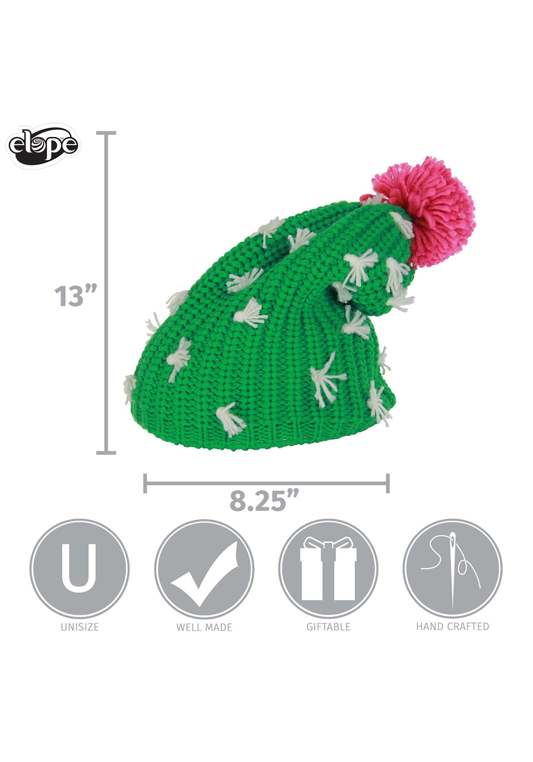 Cactus Knit Slouch Adult Beanie
