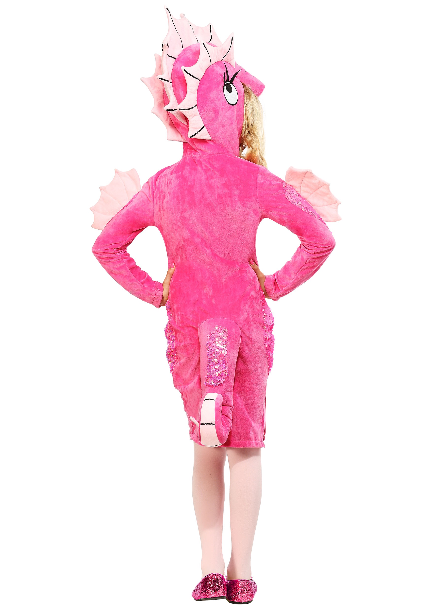 Girl's Pink Seahorse Costume 2 Girl's Pink Seahorse Costume