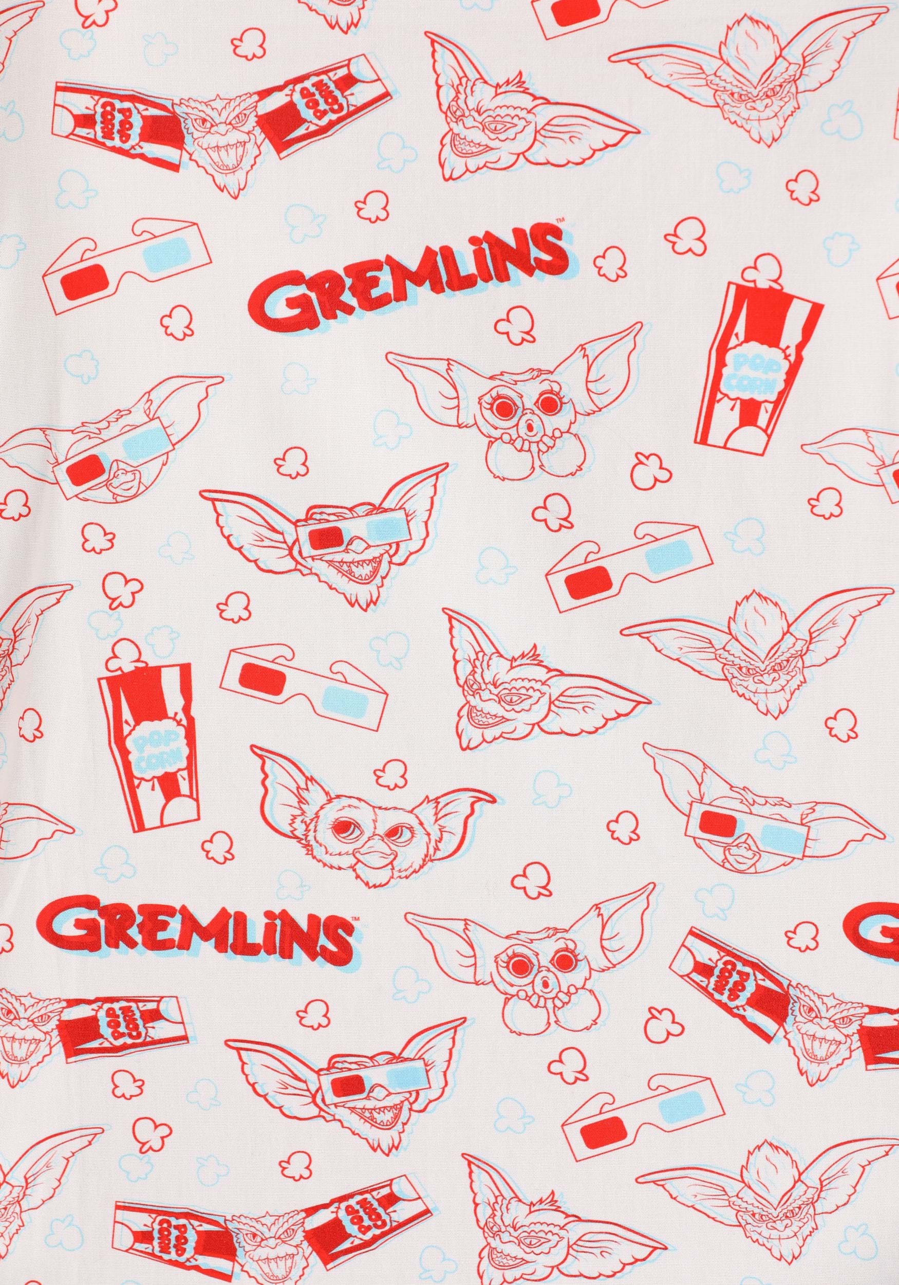 Going to the Movies Gremlins Button Up Shirt for Adults