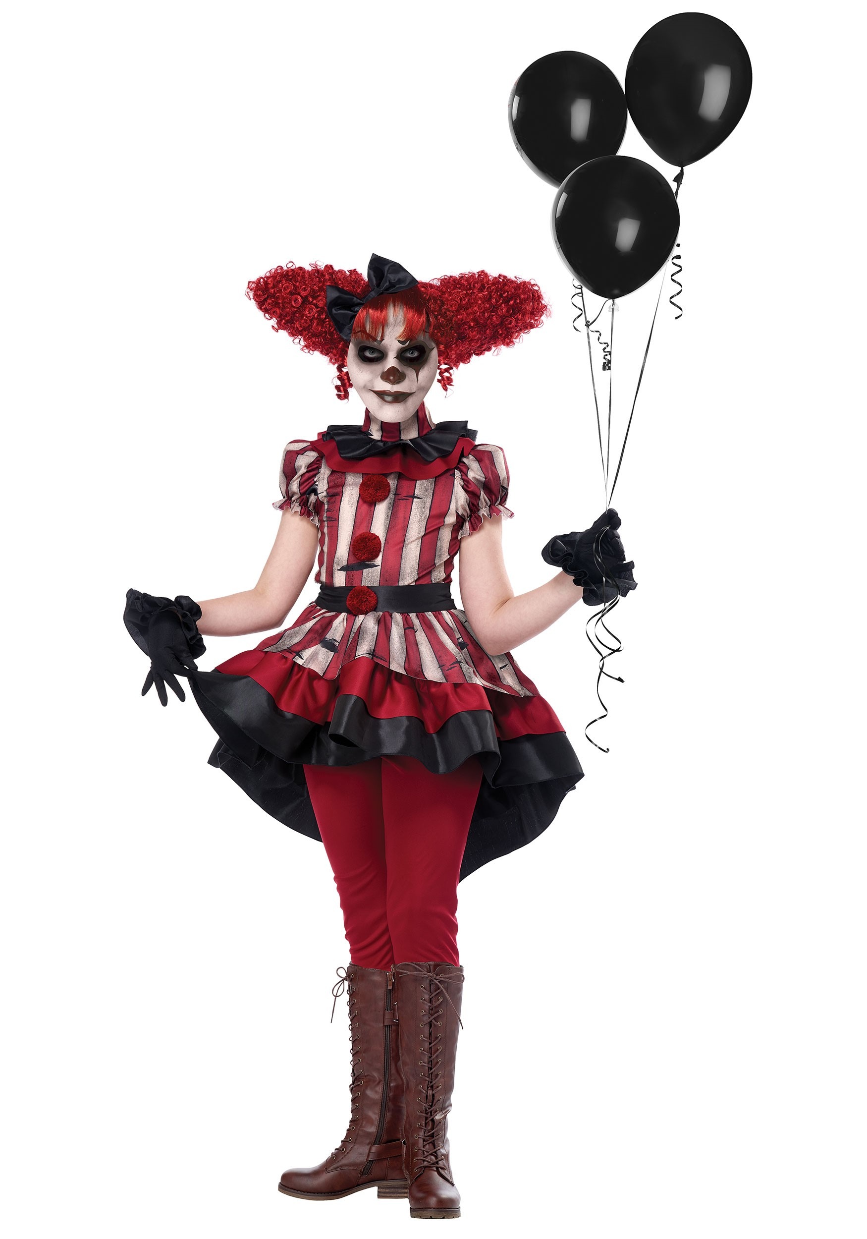 Wicked Clown Girl's Costume