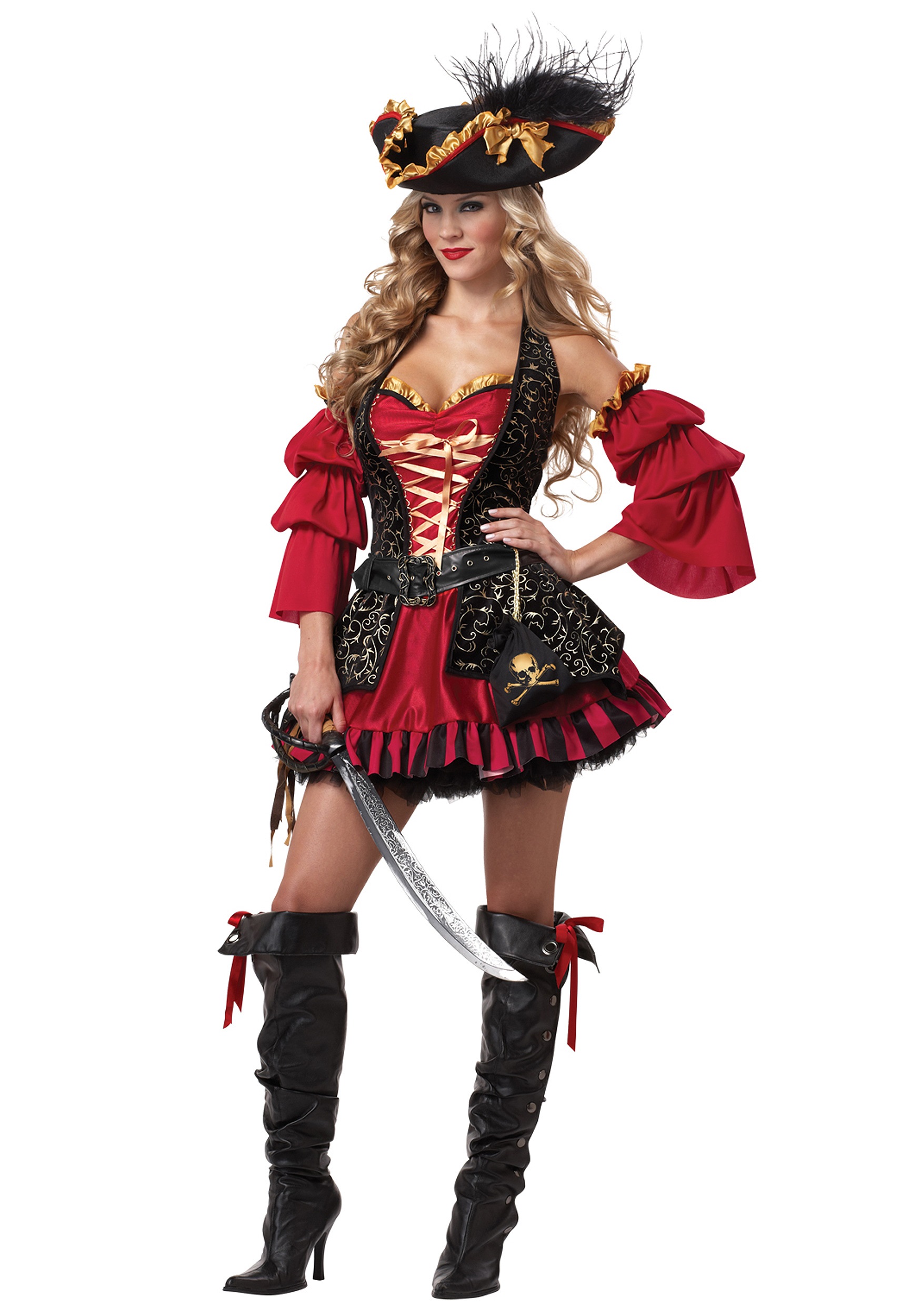 Sexy Women's Plus Size Spanish Pirate Costume