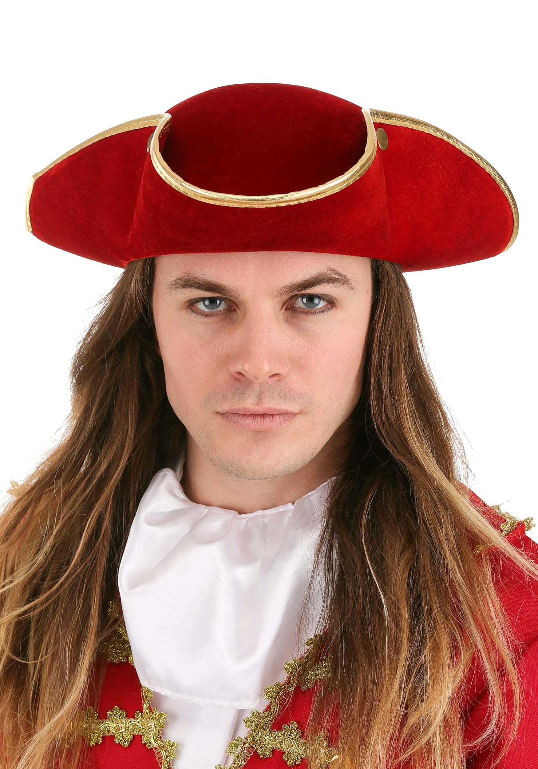 Rum Pirate Adult Red Costume Hat 1 Rum Pirate Adult Red Costume Hat