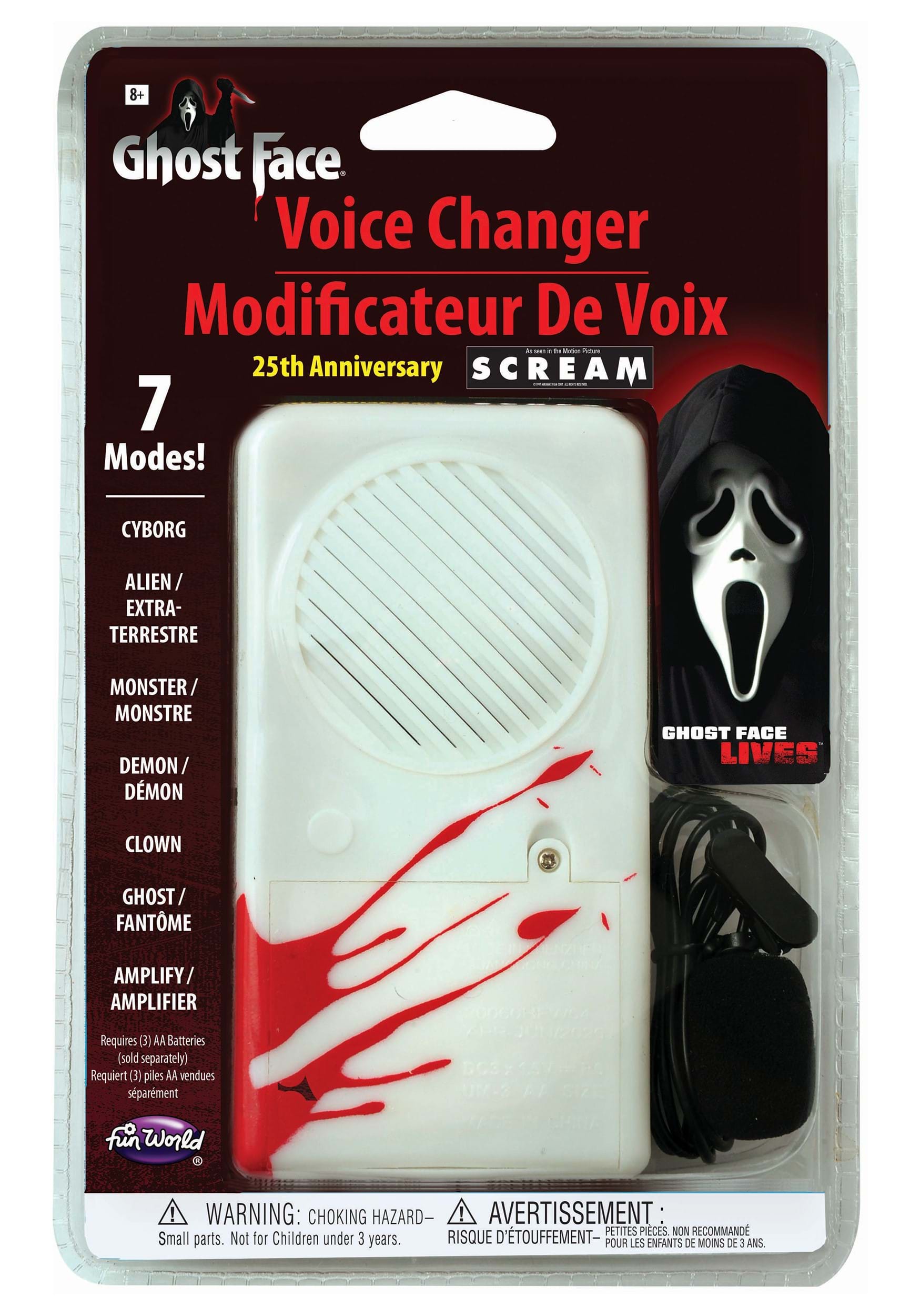 Scream 25th Anniversary Deluxe Ghost Face Voice Changer