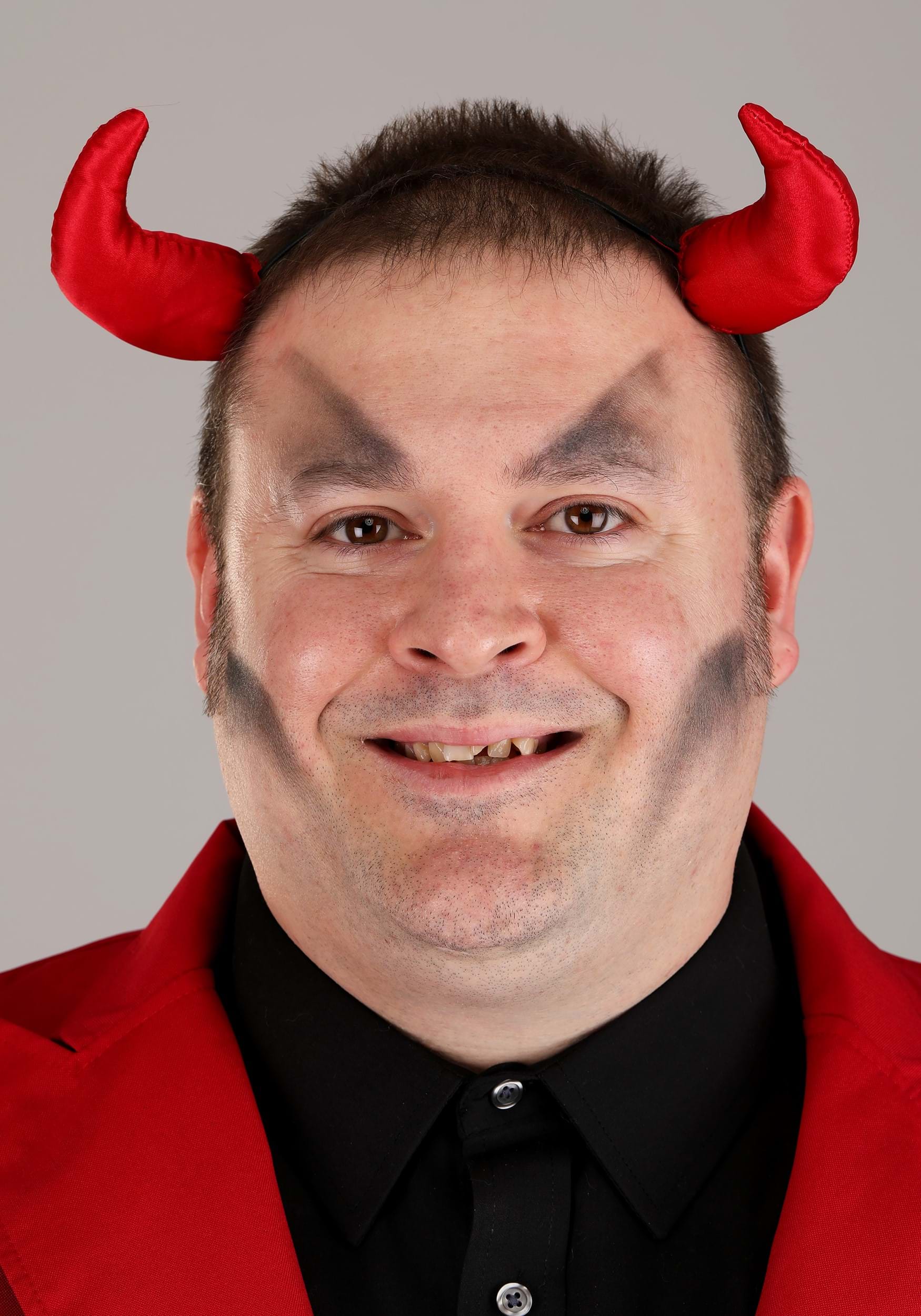 Plus Size Red Suit Devil Costume for Men 4 Plus Size Red Suit Devil Costume for Men