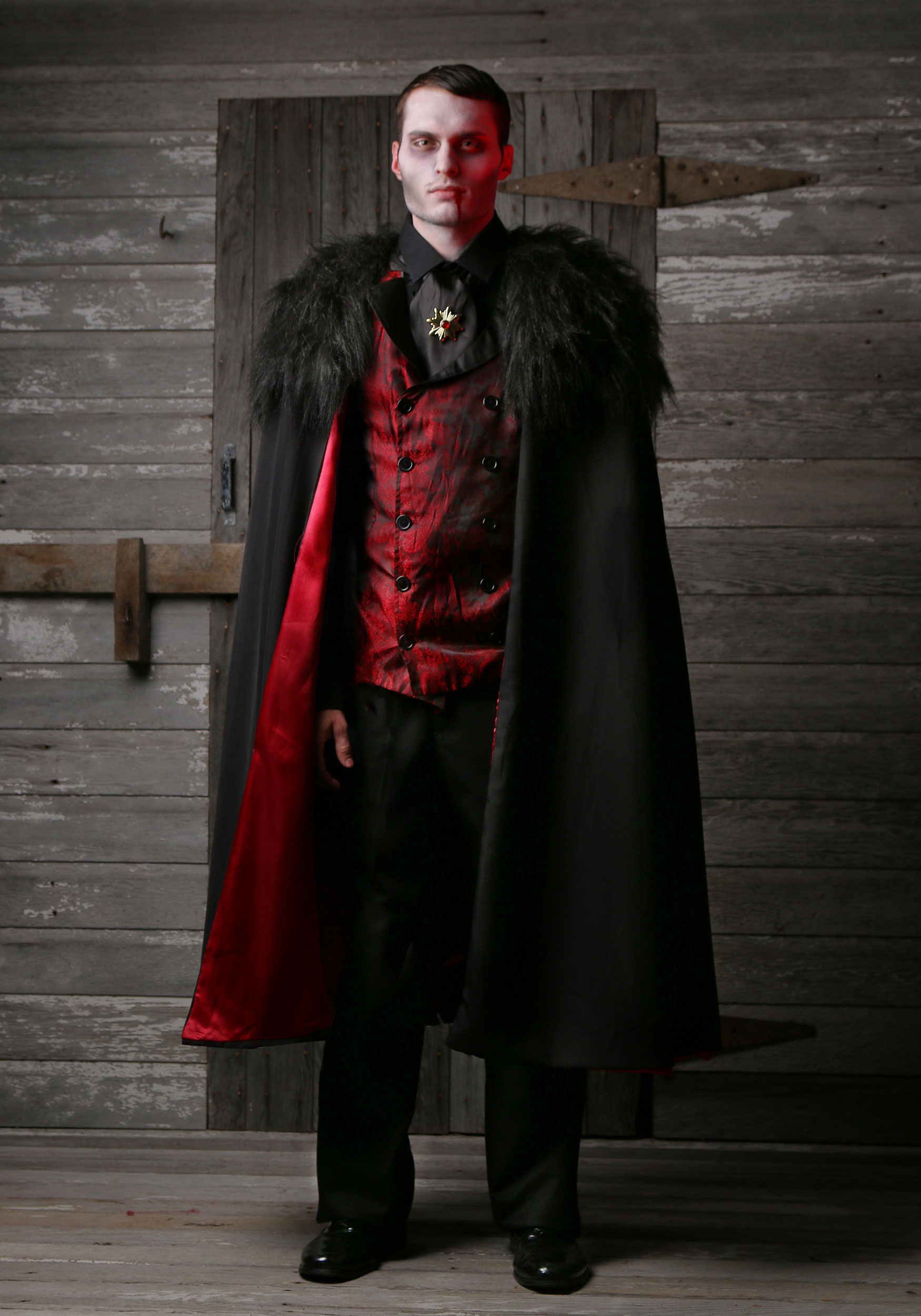 Men's Plus Size Deluxe Vampire Costume