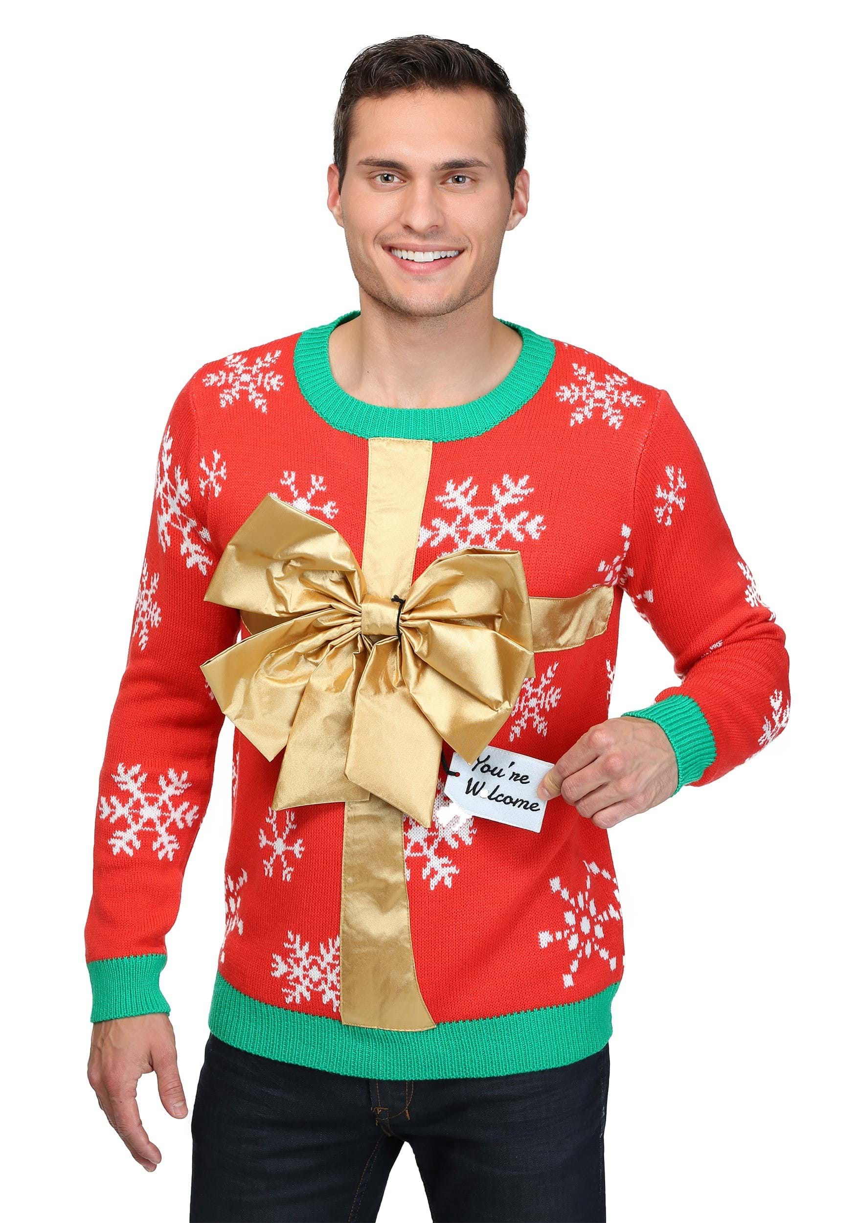 Adult Christmas Present Ugly Christmas Sweater
