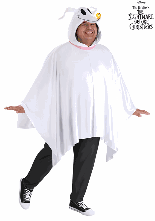 Adult Plus Size Nightmare Before Christmas Zero Costume Poncho 10 Adult Plus Size Nightmare Before Christmas Zero Costume Poncho
