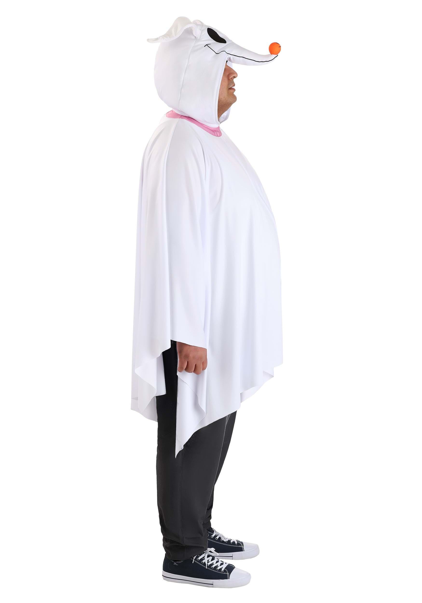 Adult Plus Size Nightmare Before Christmas Zero Costume Poncho 11 Adult Plus Size Nightmare Before Christmas Zero Costume Poncho