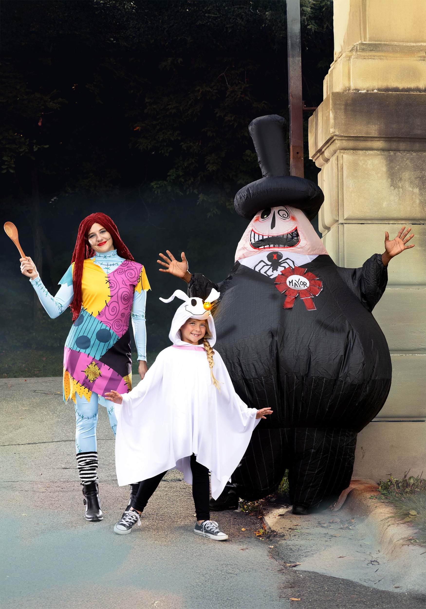 Adult Plus Size Nightmare Before Christmas Zero Costume Poncho 5 Adult Plus Size Nightmare Before Christmas Zero Costume Poncho